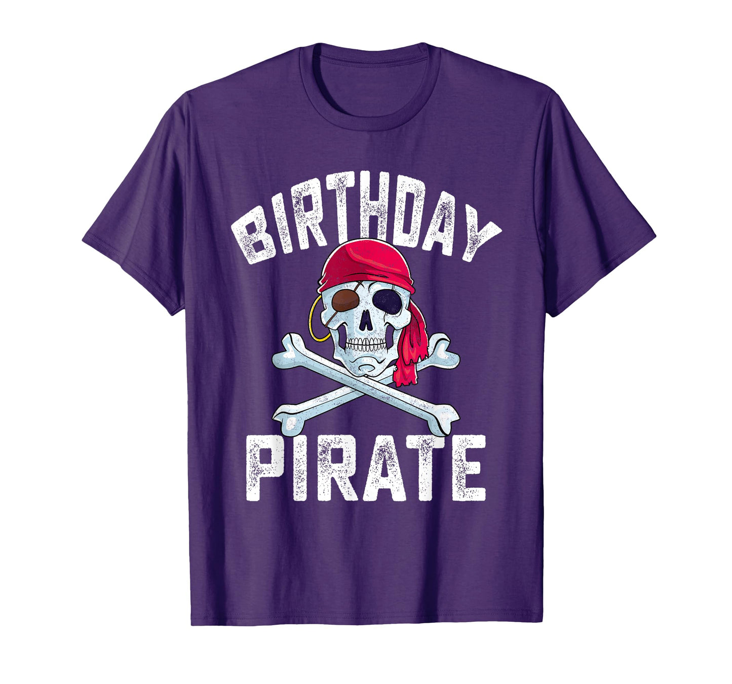 Birthday Pirate Crossbones Skull Family Halloween Themed T-Shirt