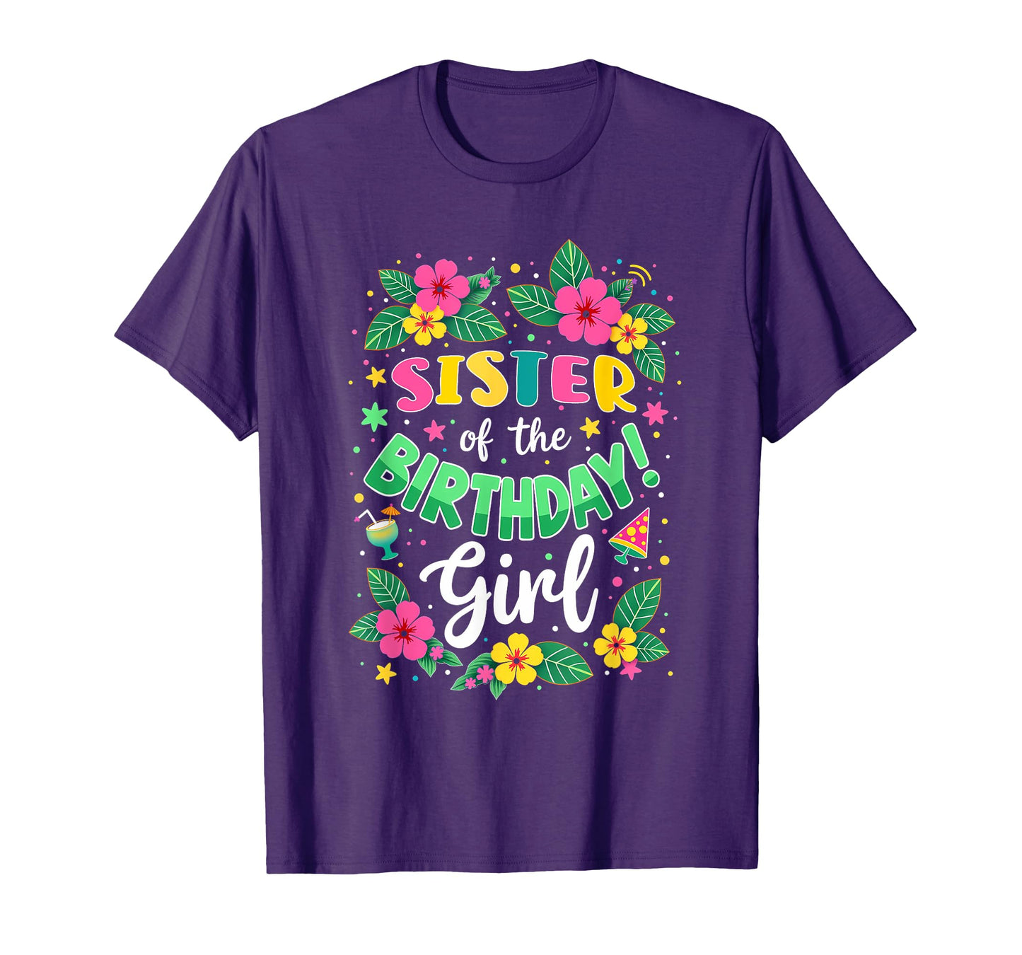 Aloha Hawaii Sister Of The Birthday Girl T-Shirt