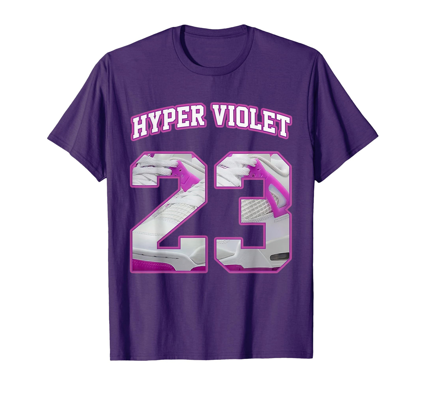 Number 23 Hyper Violet 4s Loser Lover Matching Tee Retro T-Shirt