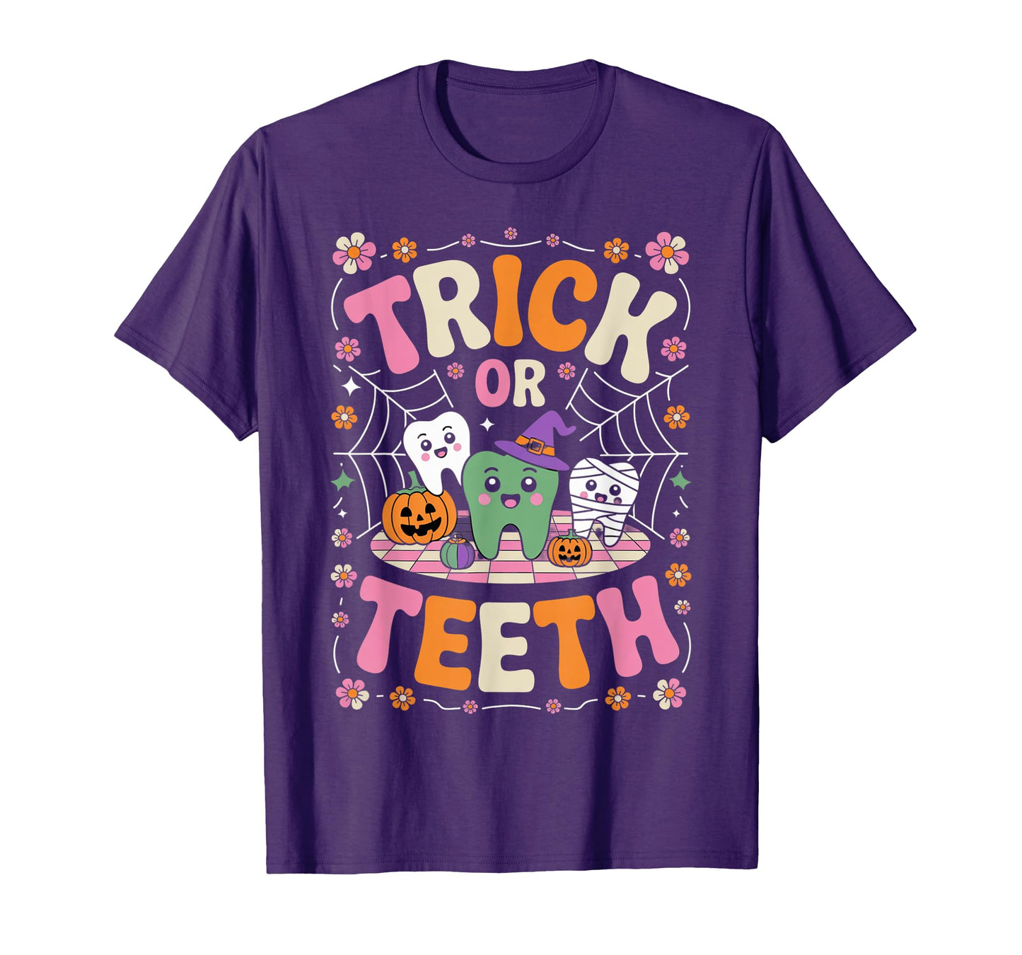 Halloween Dentist Trick Teeth Tooth Costumes Dental Office T-Shirt