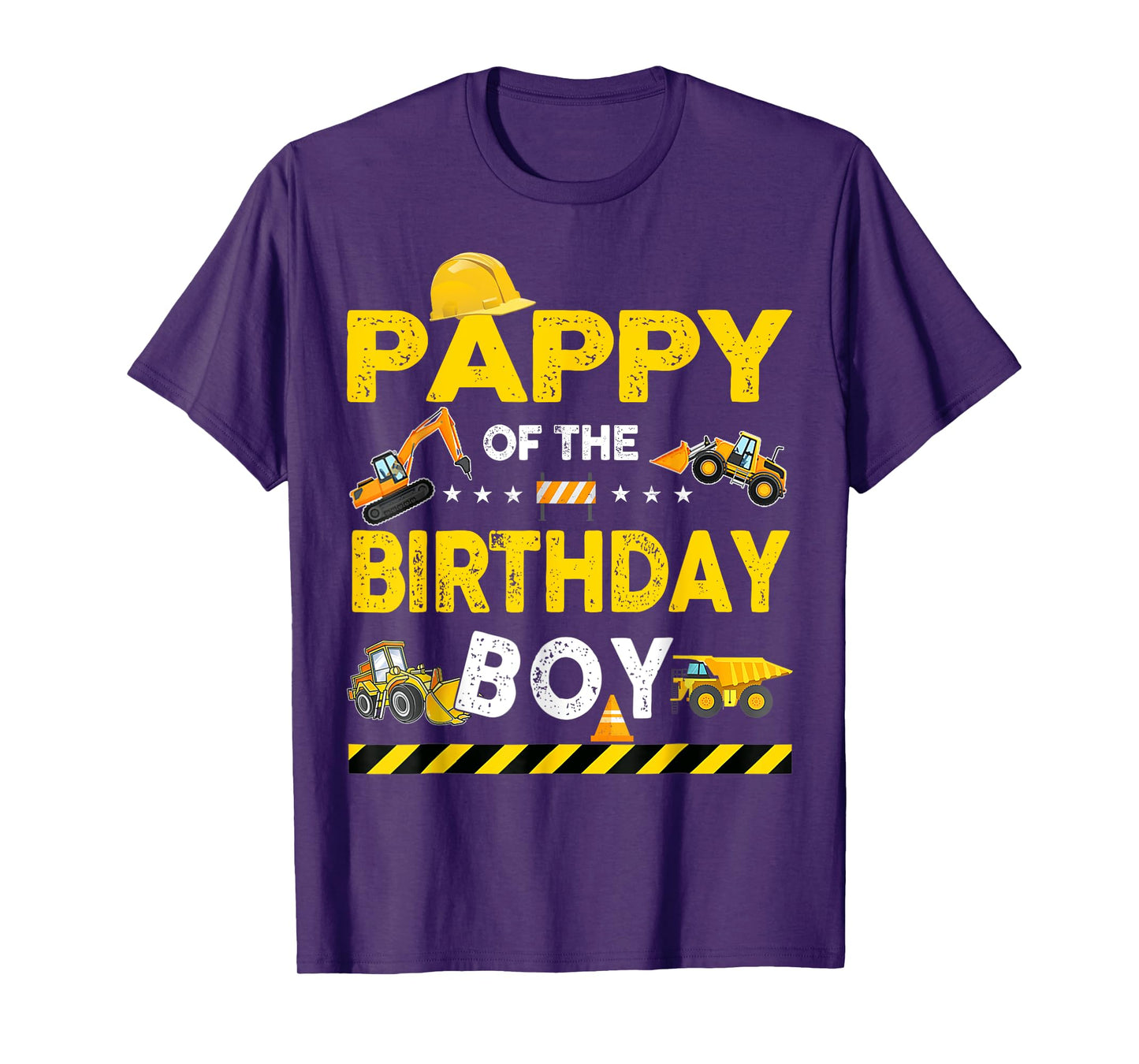 Pappy Of The Birthday Boy Construction Worker Birthday T-Shirt