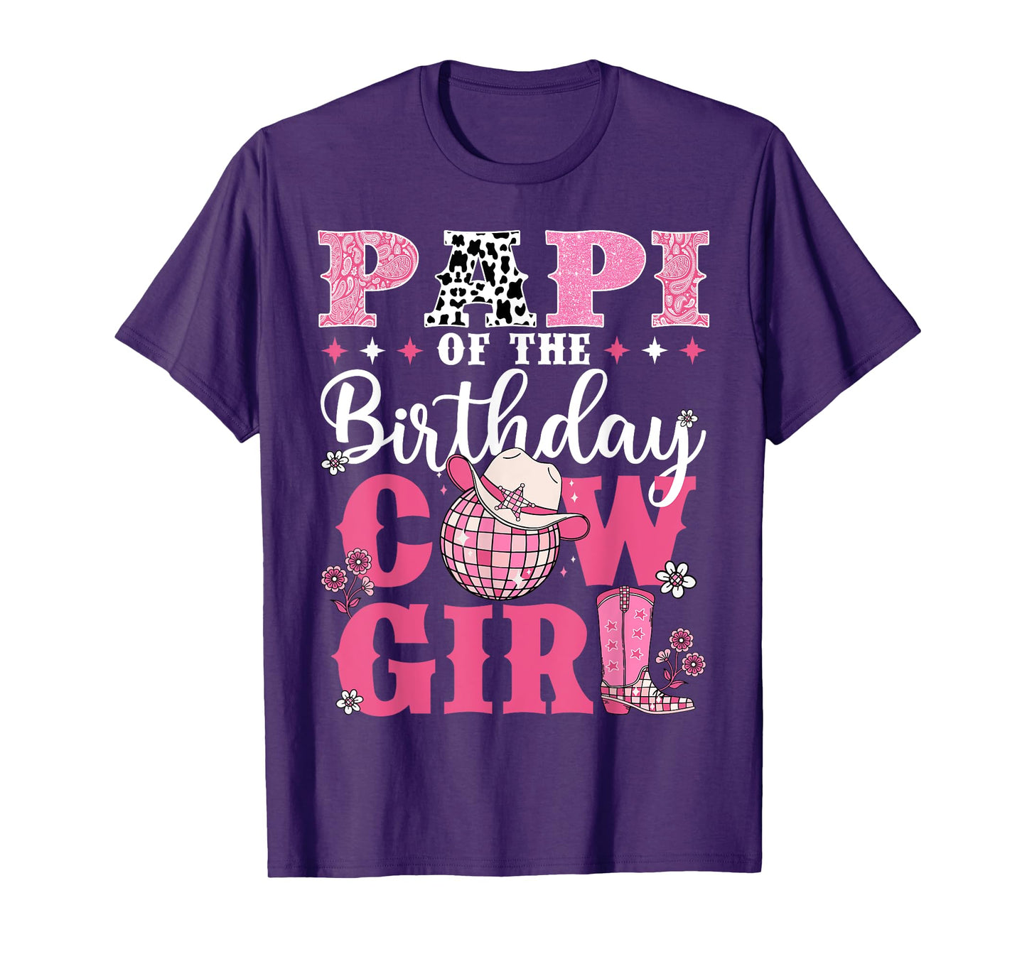 Papi Of The Birthday Cow-Girl Western Rodeo Bday Party T-Shirt