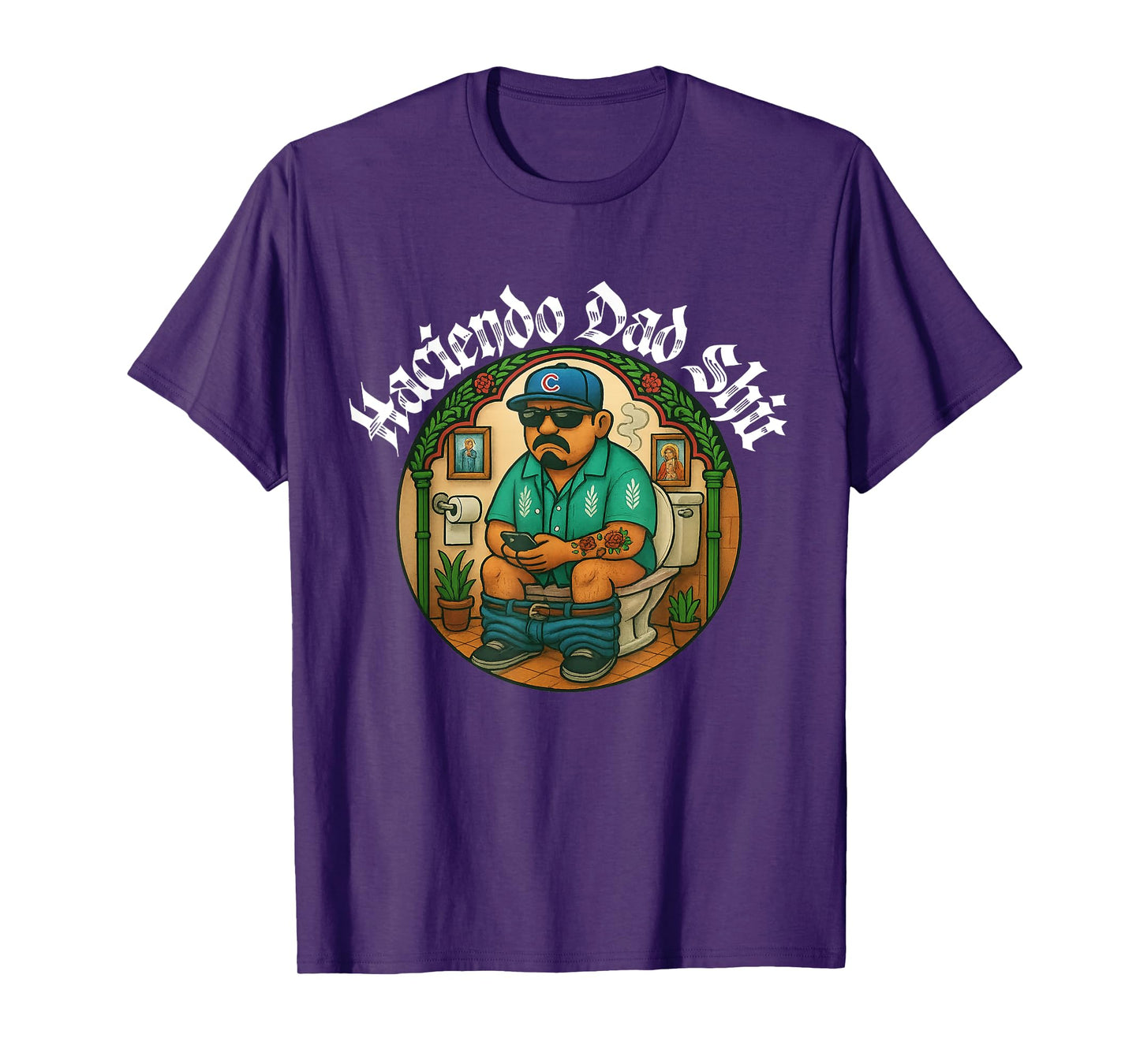 Doing Dad Sht Haciendo Spanish Dad Jokes Funny Father's Day T-Shirt