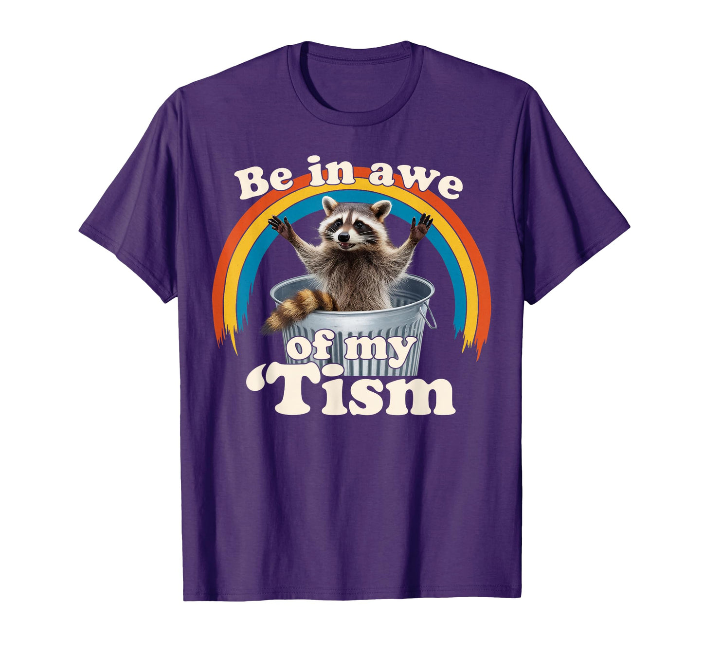 Raccoon Autism Meme Autistic Racoon Gifts For Men Women Kid T-Shirt