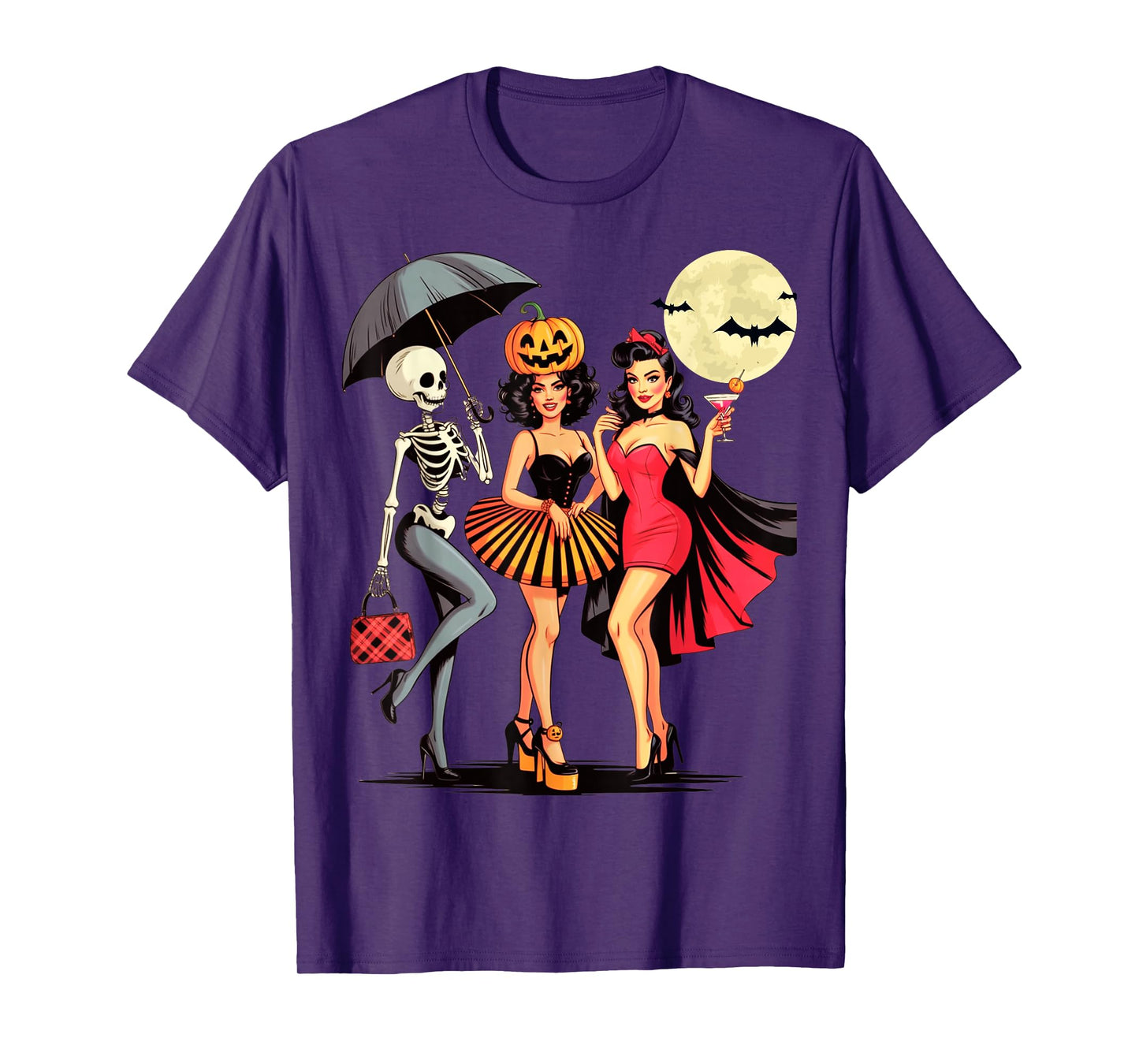 Cute Spooky Halloween Costume Party for Women Girls T-Shirt