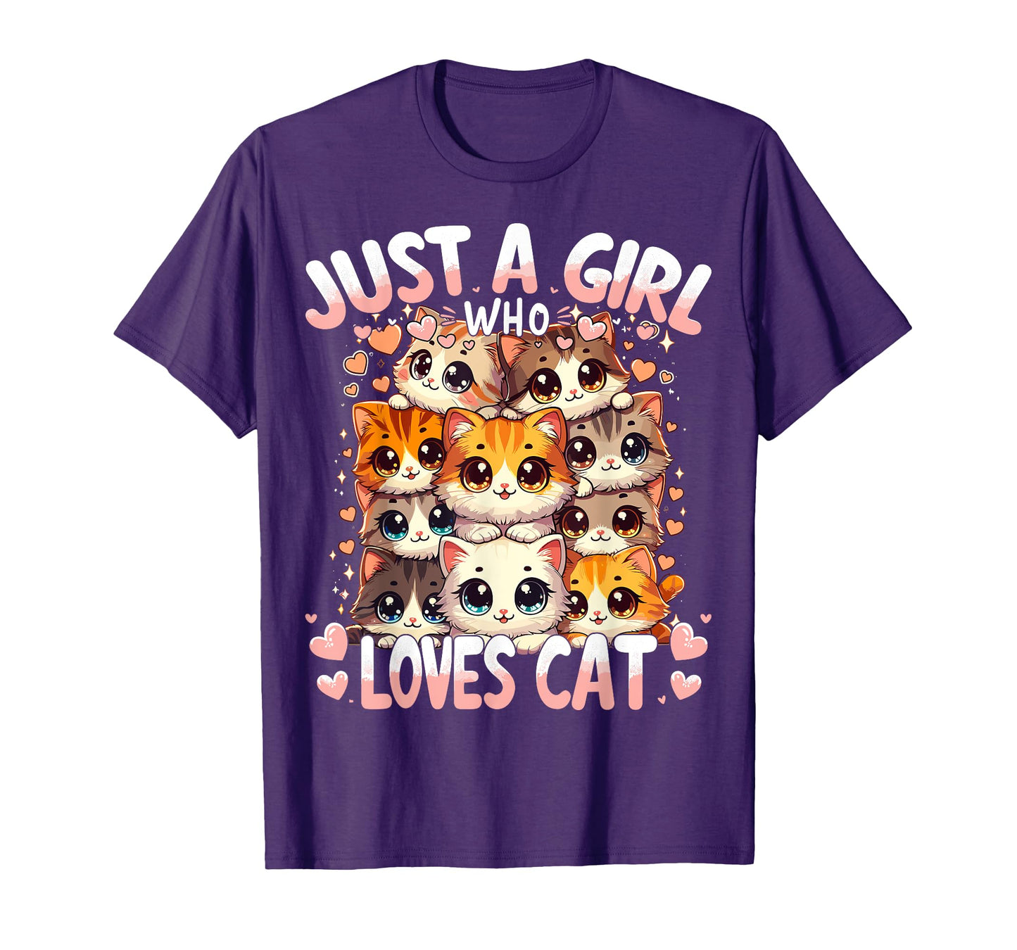 Cat Lover Just A Girl Who Loves Cats T-Shirt