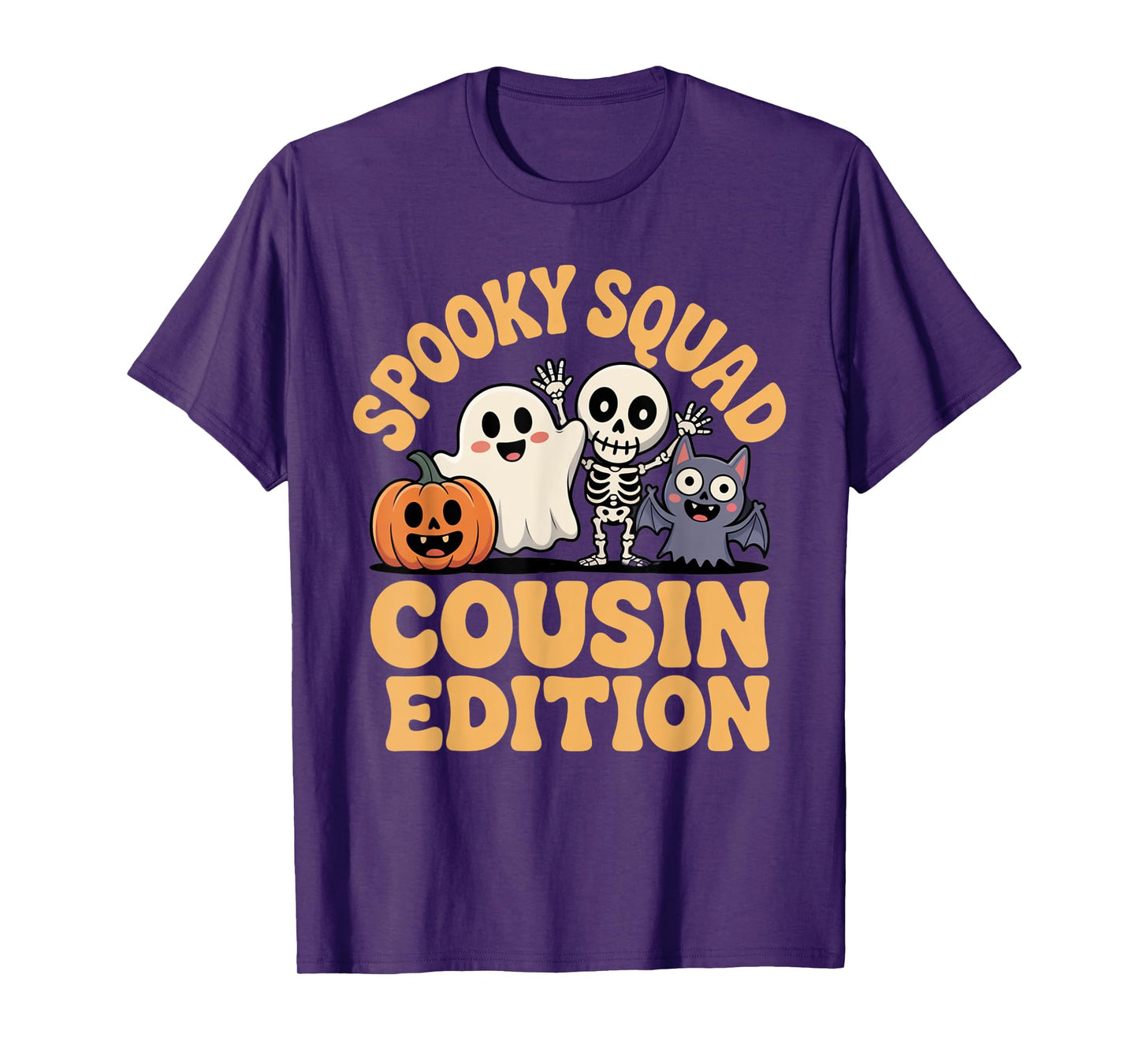 Spooky Squad Cousin Crew Cute Halloween Matching Outfit Kids T-Shirt
