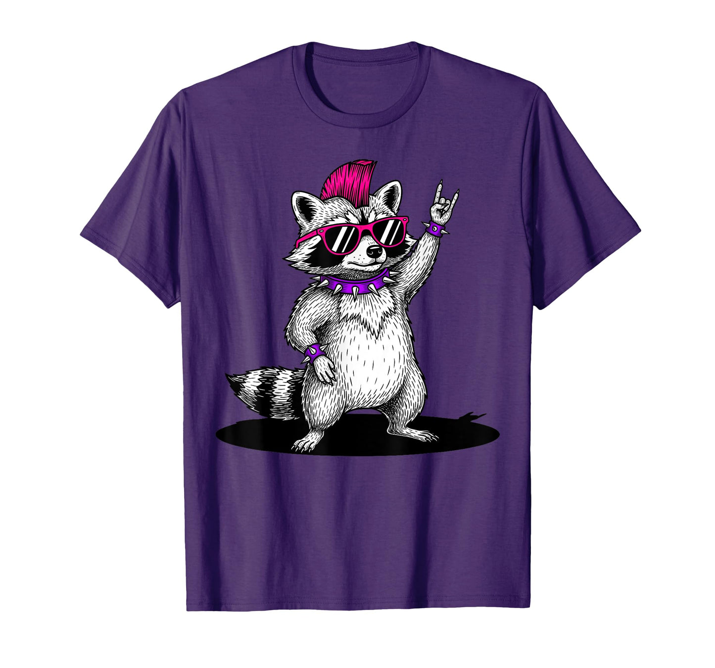 Raccoon Rock Music Funny Racoon Gifts For Men Women Boy Kid T-Shirt
