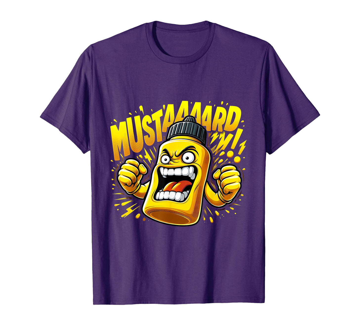 Funny Meme Mustard Bottle Scream Condiment Rap T-Shirt