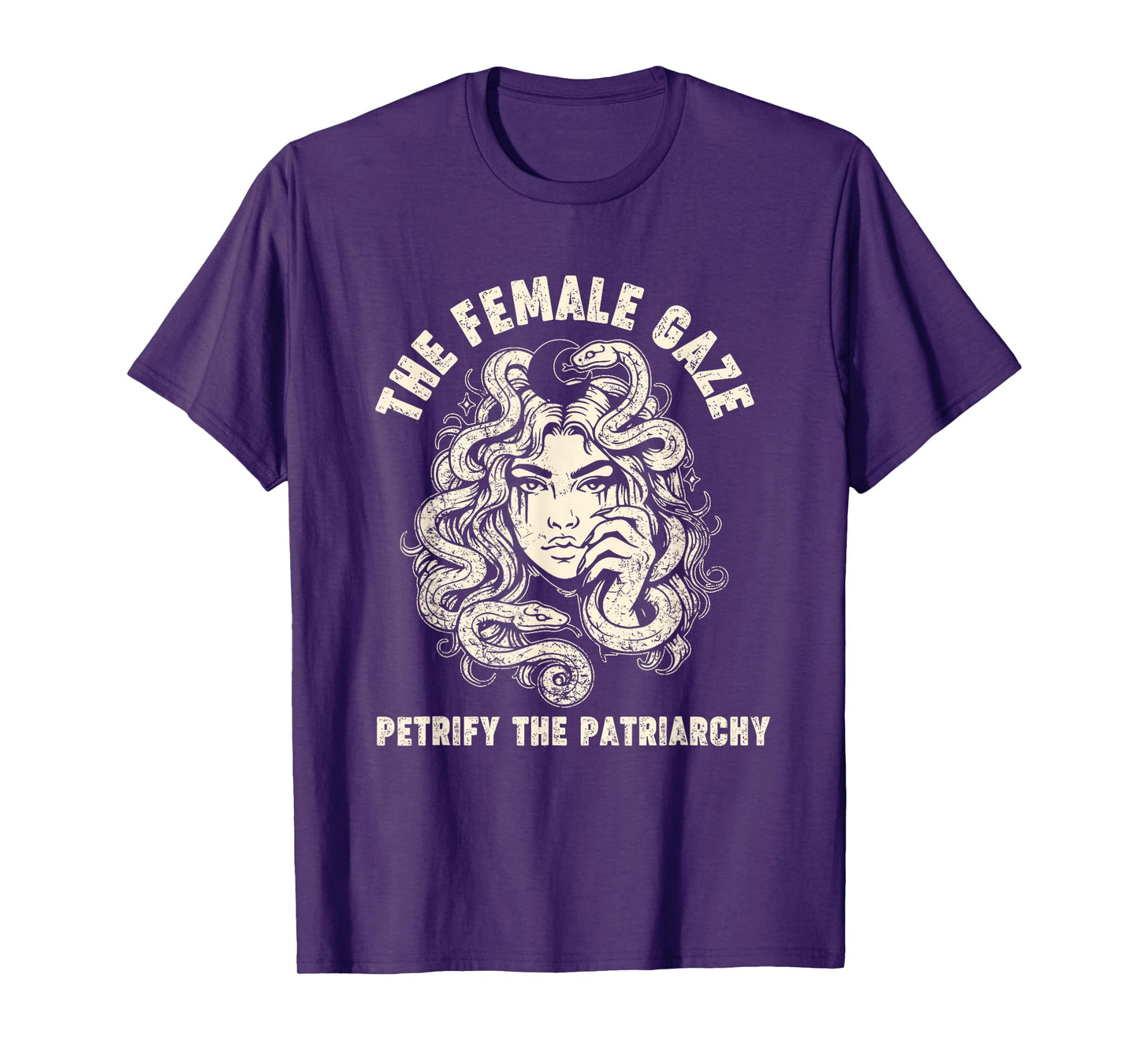 The Female Gaze Petrify The Patriarchy Medusa feminist T-Shirt