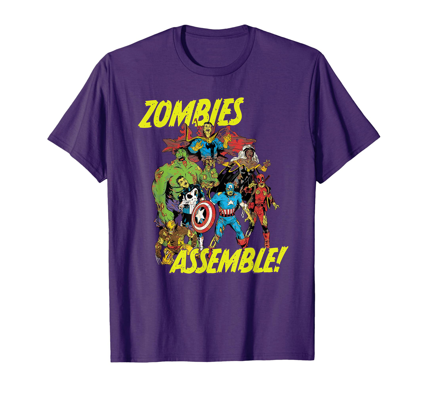 Marvel Zombies Super Hero Zombies Assemble Halloween T-Shirt