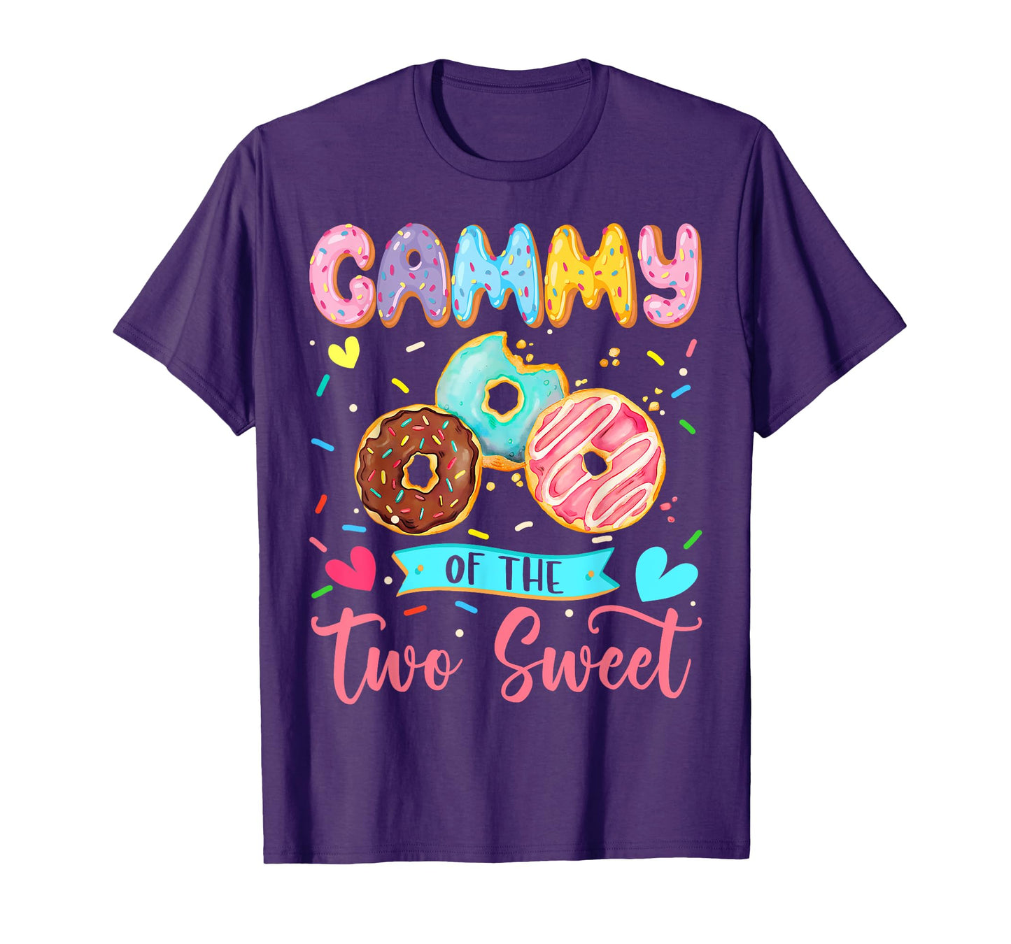 Gammy Of The Two Sweet 2Nd Birthday Girl Donut Matching T-Shirt