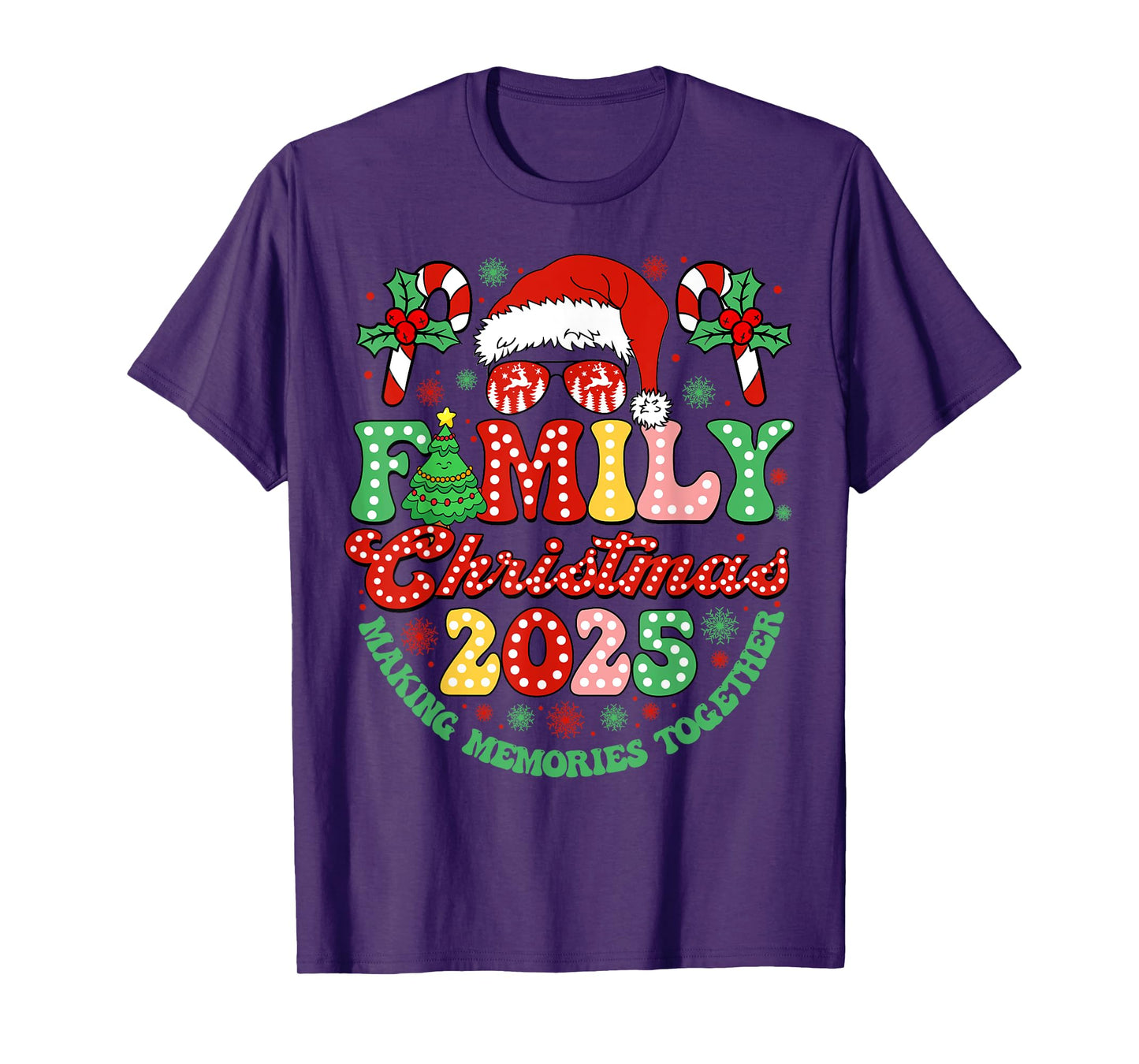 Family Christmas 2025 Christmas Squad Xmas Matching Pajamas T-Shirt