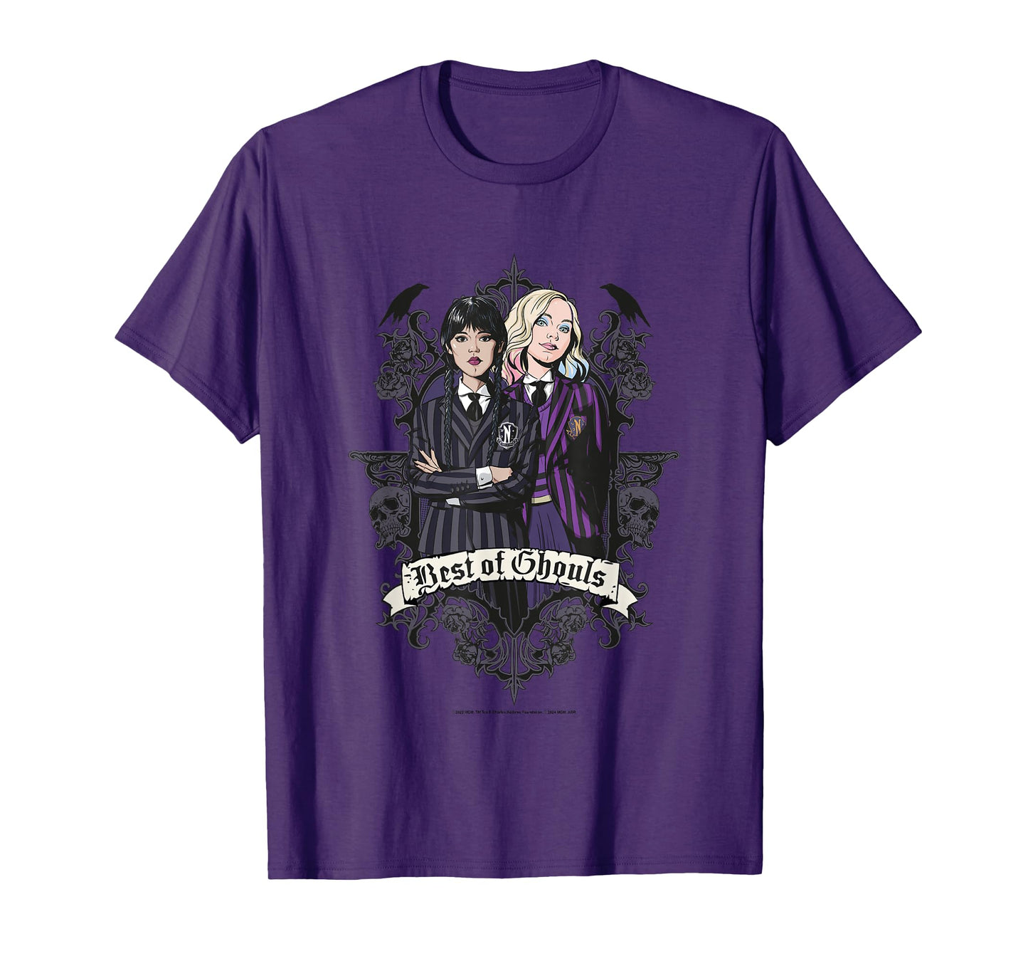 Wednesday Best Of Ghouls Wednesday & Enid T-Shirt