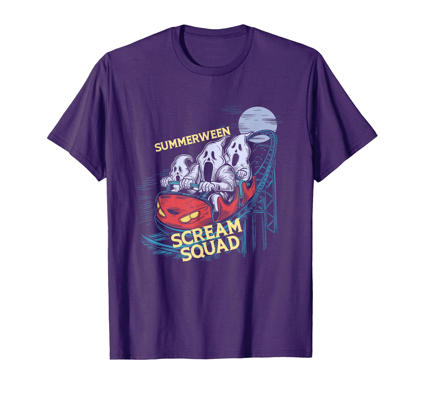 Summerween Scream Squad Rollercoaster Halloween T-Shirt