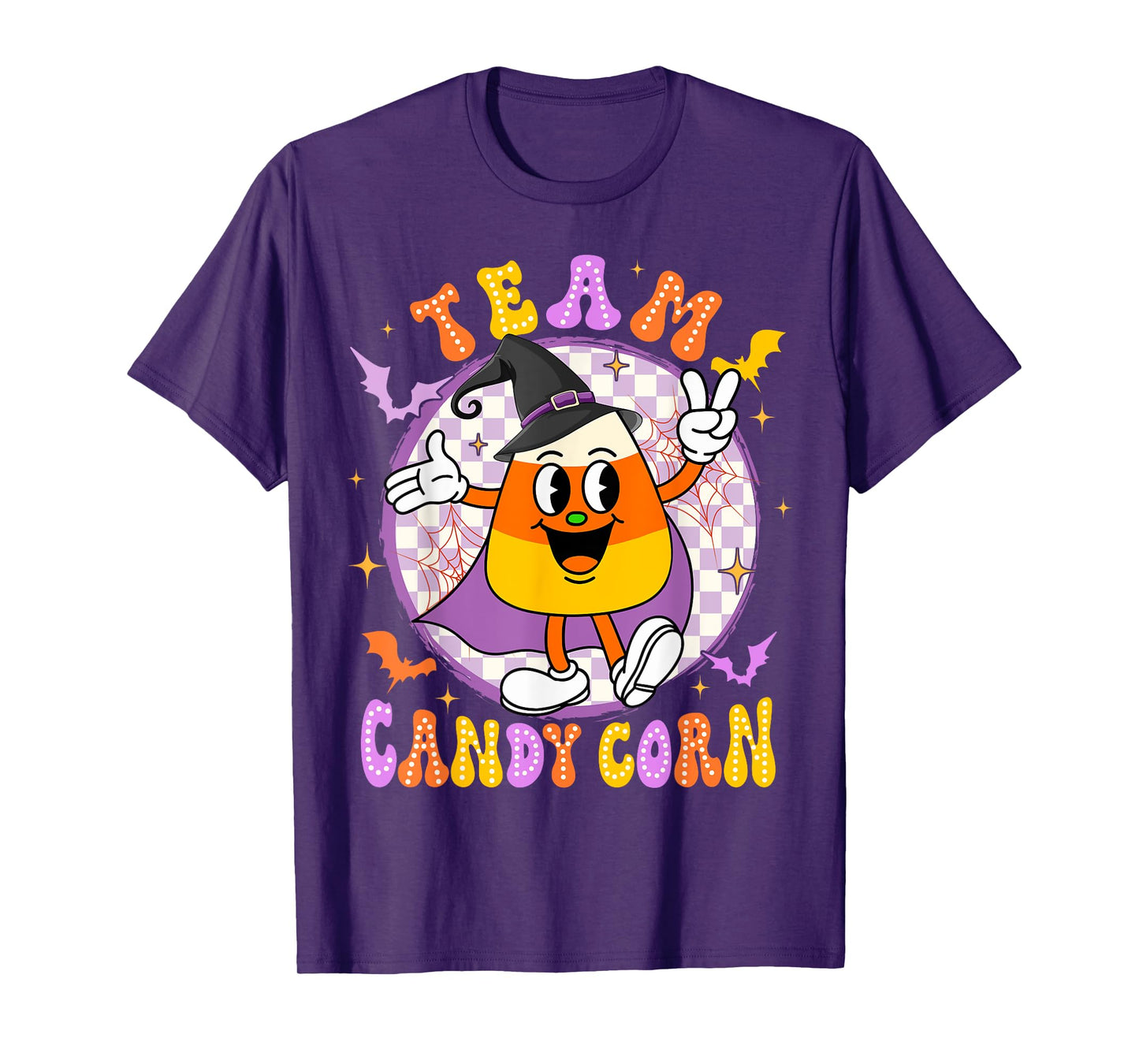 Team Candy Corn Halloween Costume Adult Kids Men Women T-Shirt