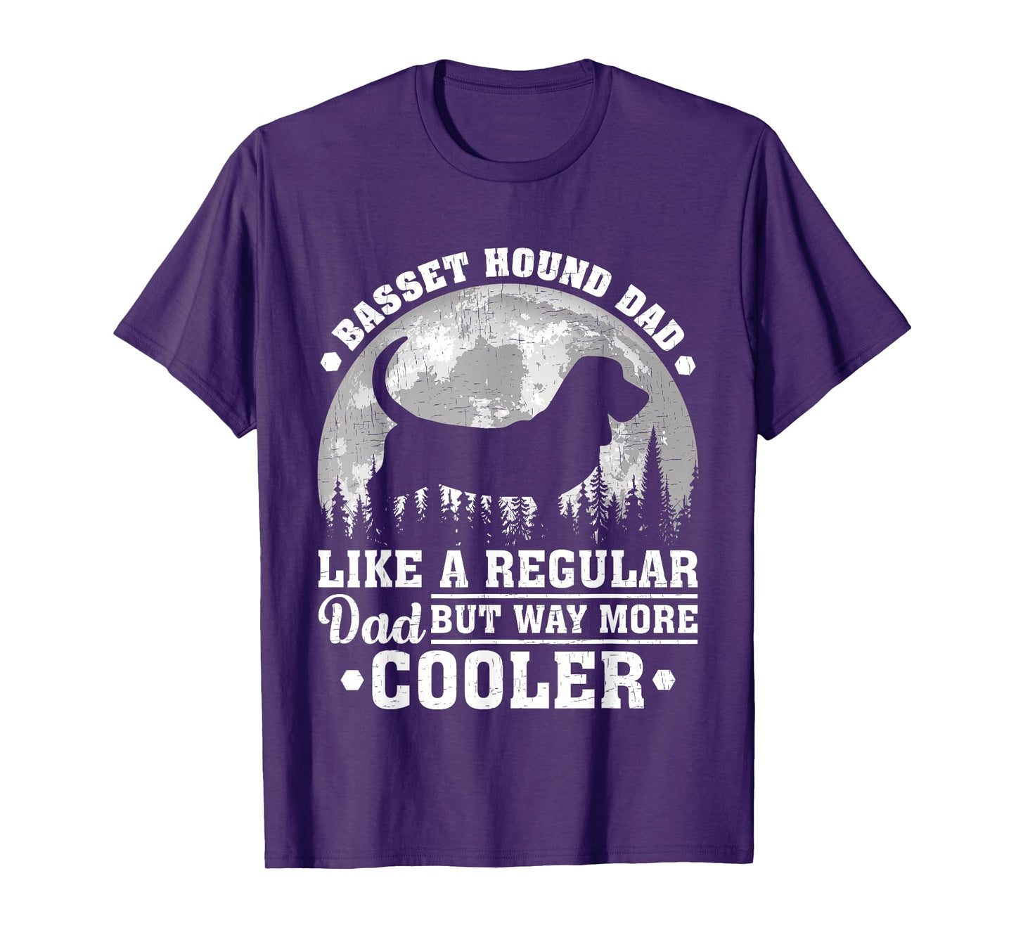 Basset Hound Dad Like A Regular Dad Funny Dog Father's Day Men T-Shirt