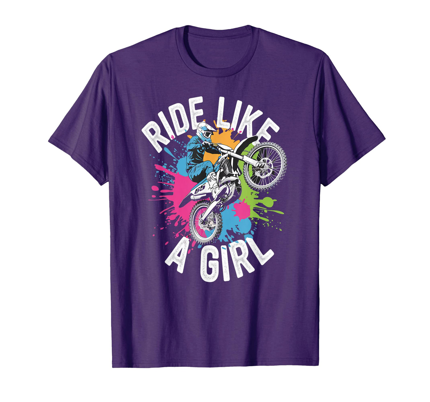 Ride Like a Girl Motocross Racer Dirt Bike Pride T-Shirt