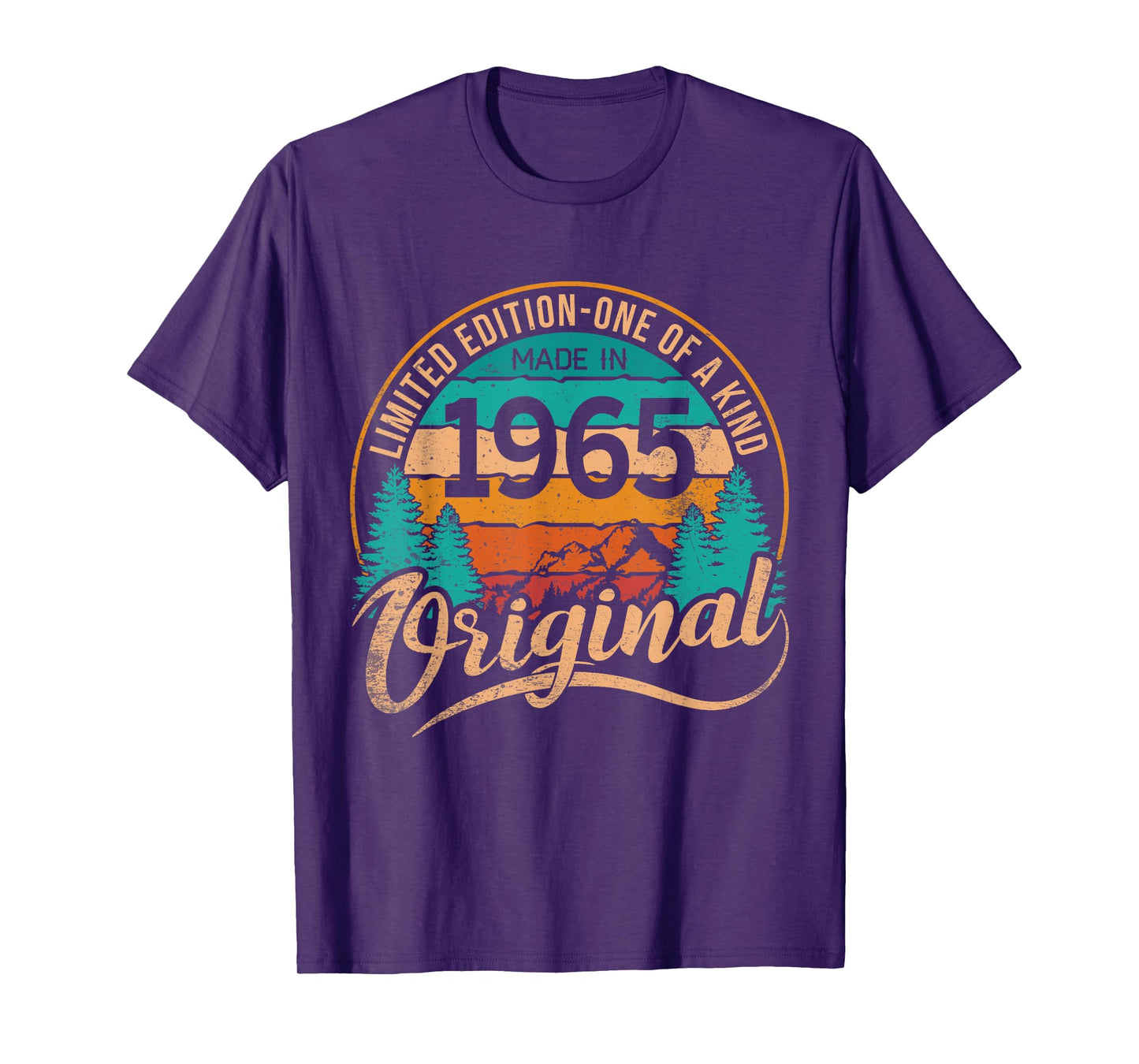 Made In 1965 Original Birthday Limited Edition One Of A Kind T-Shirt