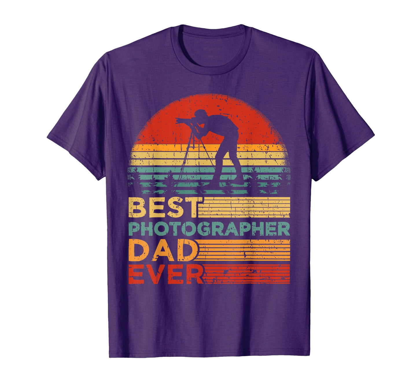 Best Photographer Dad Ever Vintage Photographer Father's Day T-Shirt