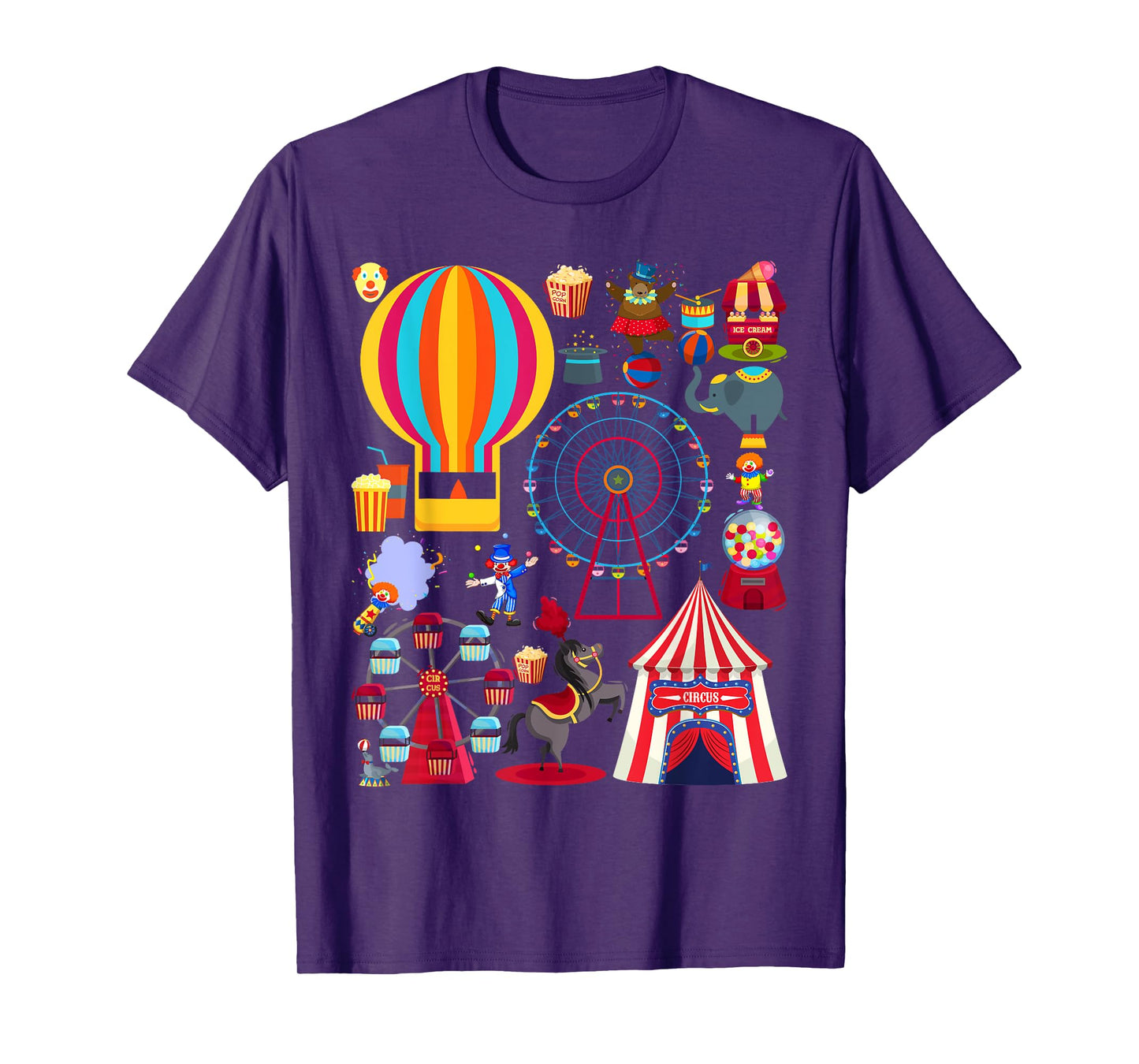 Circus Love Heart Ringmaster Party Circus Men Women Kids Boy T-Shirt