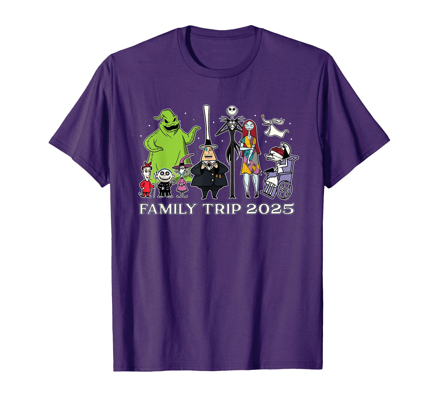 Disney The Nightmare Before Christmas Stars Family Trip 2025 T-Shirt