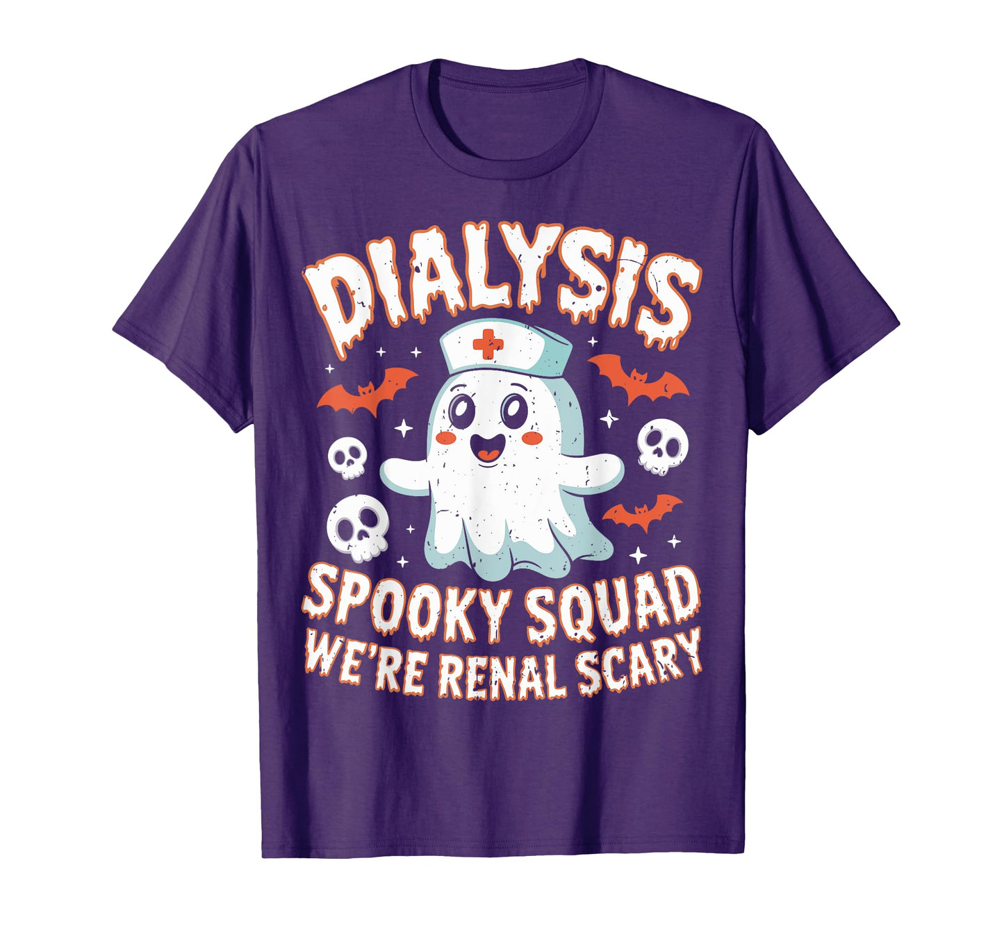 Dialysis Spooky Squad Renal Halloween Nephrology Nurse T-Shirt