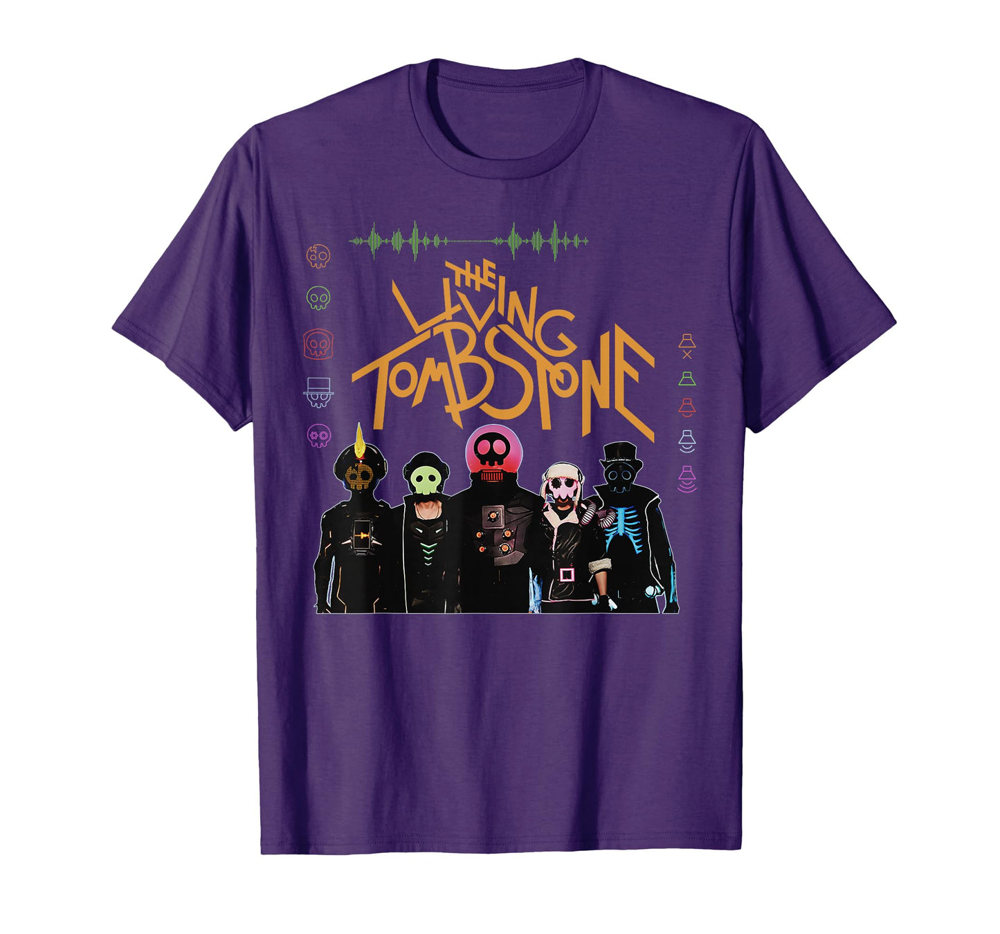 The Living Tombstone Unisex Classic Cartoon T-Shirt - Black, Small