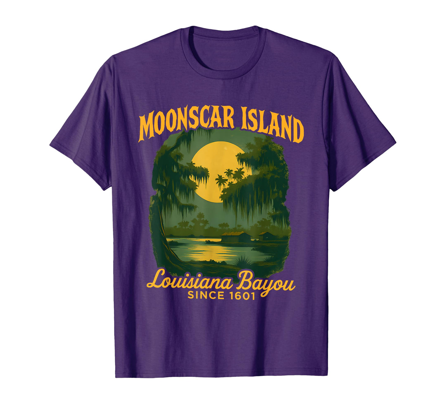 Moonscar Island Retro Cartoon Halloween Zombie Island T-Shirt