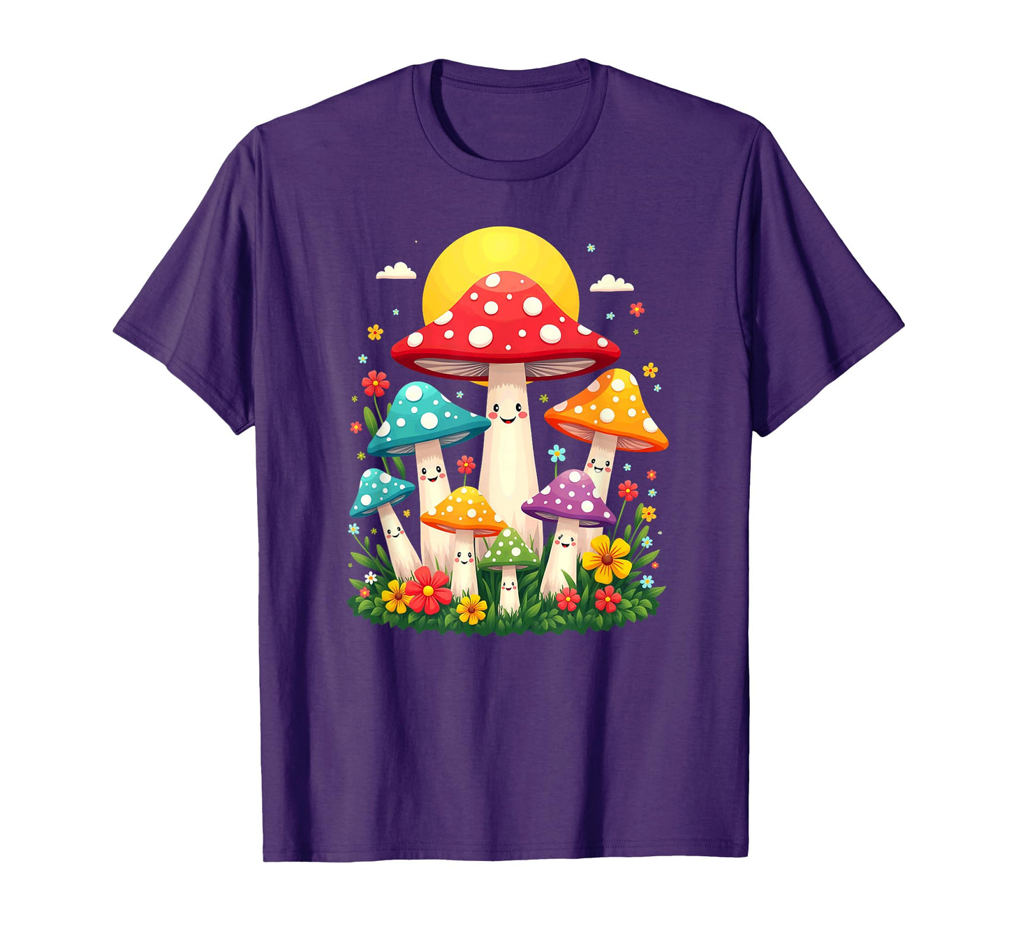 Floral Cute Mushroom Fungi Halloween Costume T-Shirt