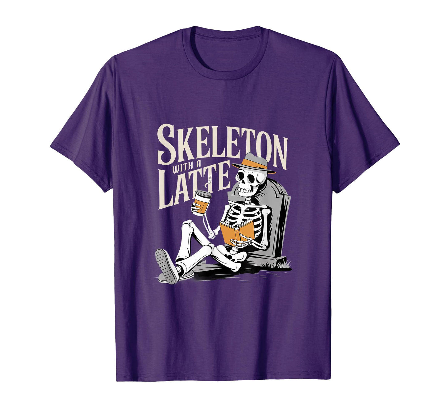 Skeleton with a Latte Pumpkin Spice T-Shirt