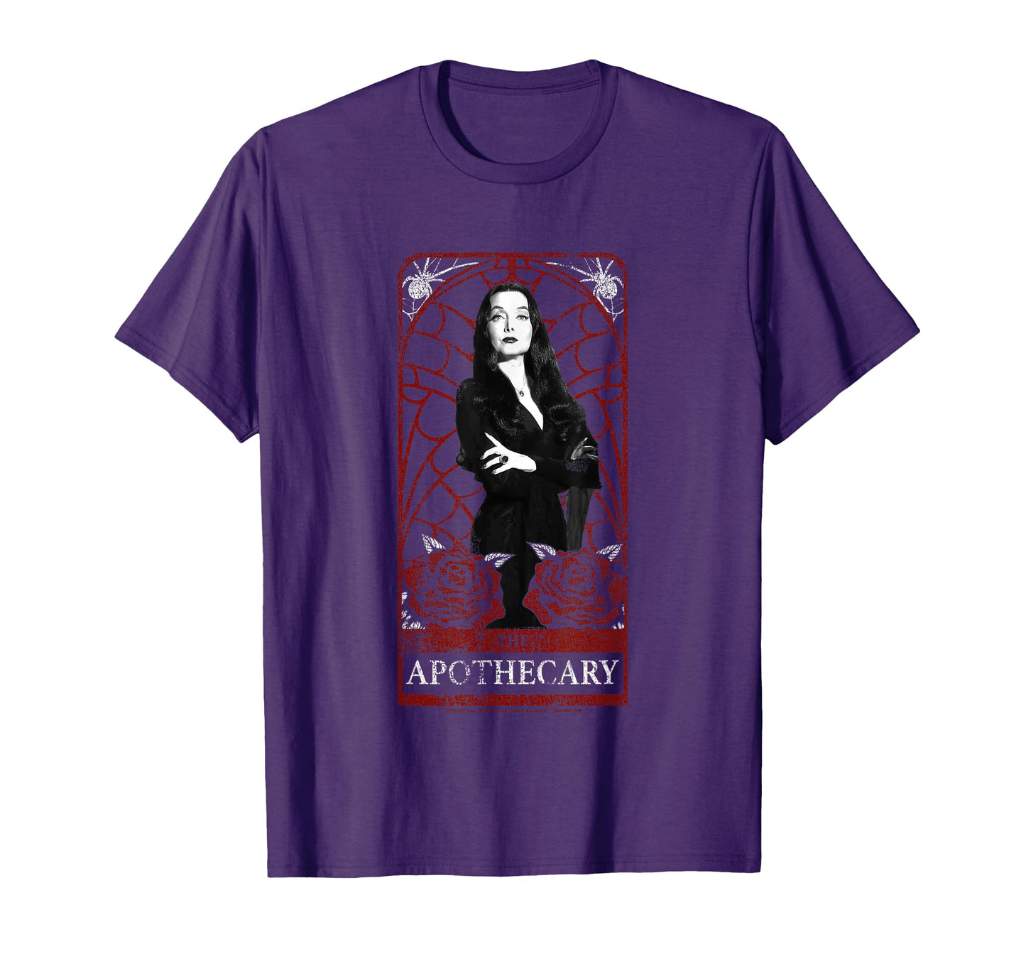 The Addams Family Morticia's Apothecary Dark Gothic Roses T-Shirt