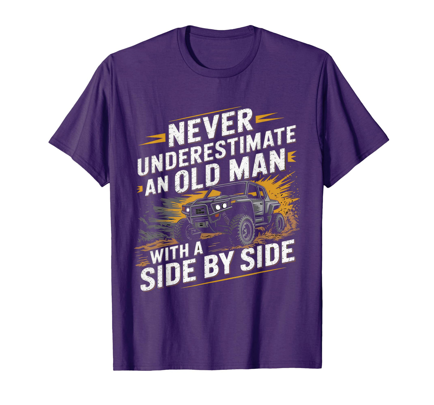 Never Underestimate An Old Man With A Side By Side Funny Tee T-Shirt