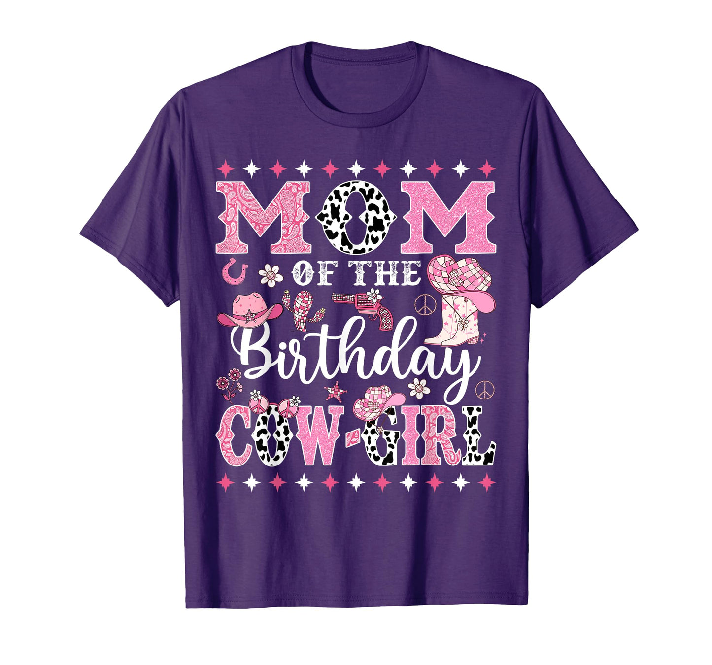Mom Of The Birthday CowGirl Rodeo CowGirl Birthday T-Shirt