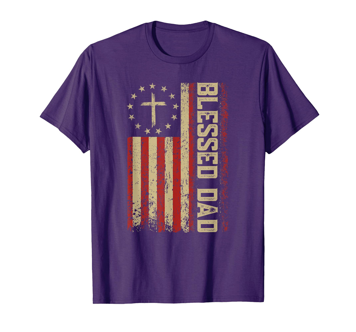 Christian Shirts For Men Fathers Day Tshirts For Blessed Dad T-Shirt
