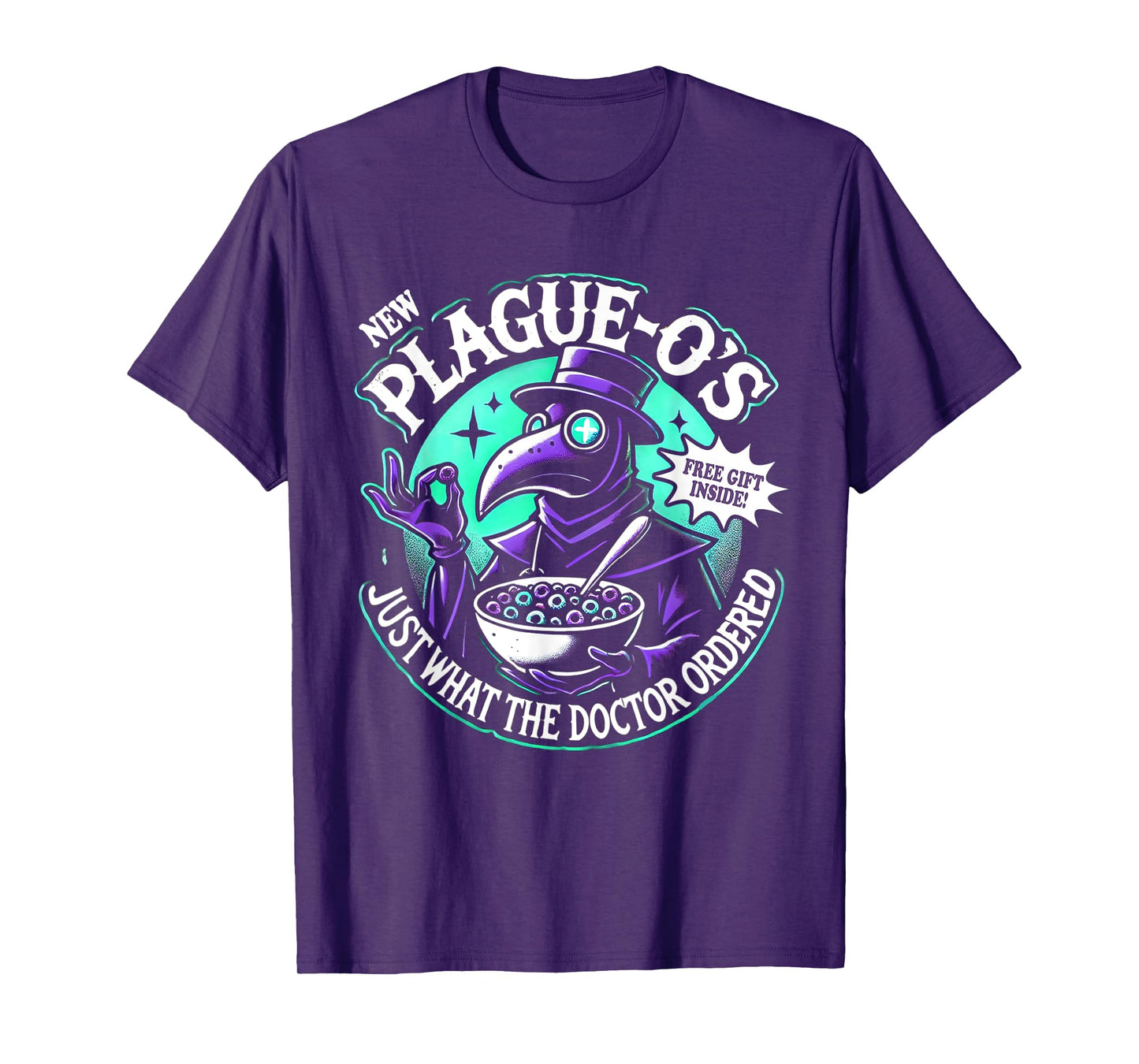 Plague Doctor Shirt Cereal Parody Plague O's Plague Doctor T-Shirt