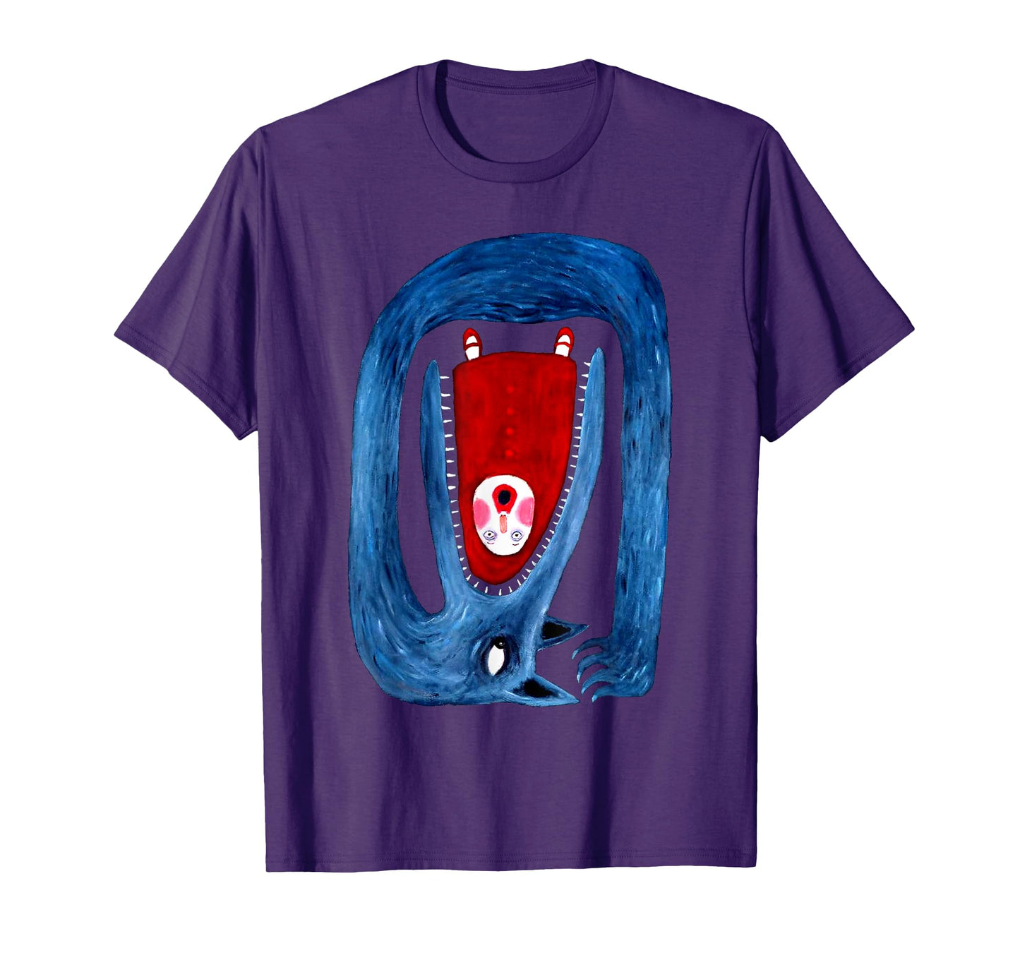 Soulisfree Bon Wolf Appétit Horror Funny Wolf and Girl T-Shirt