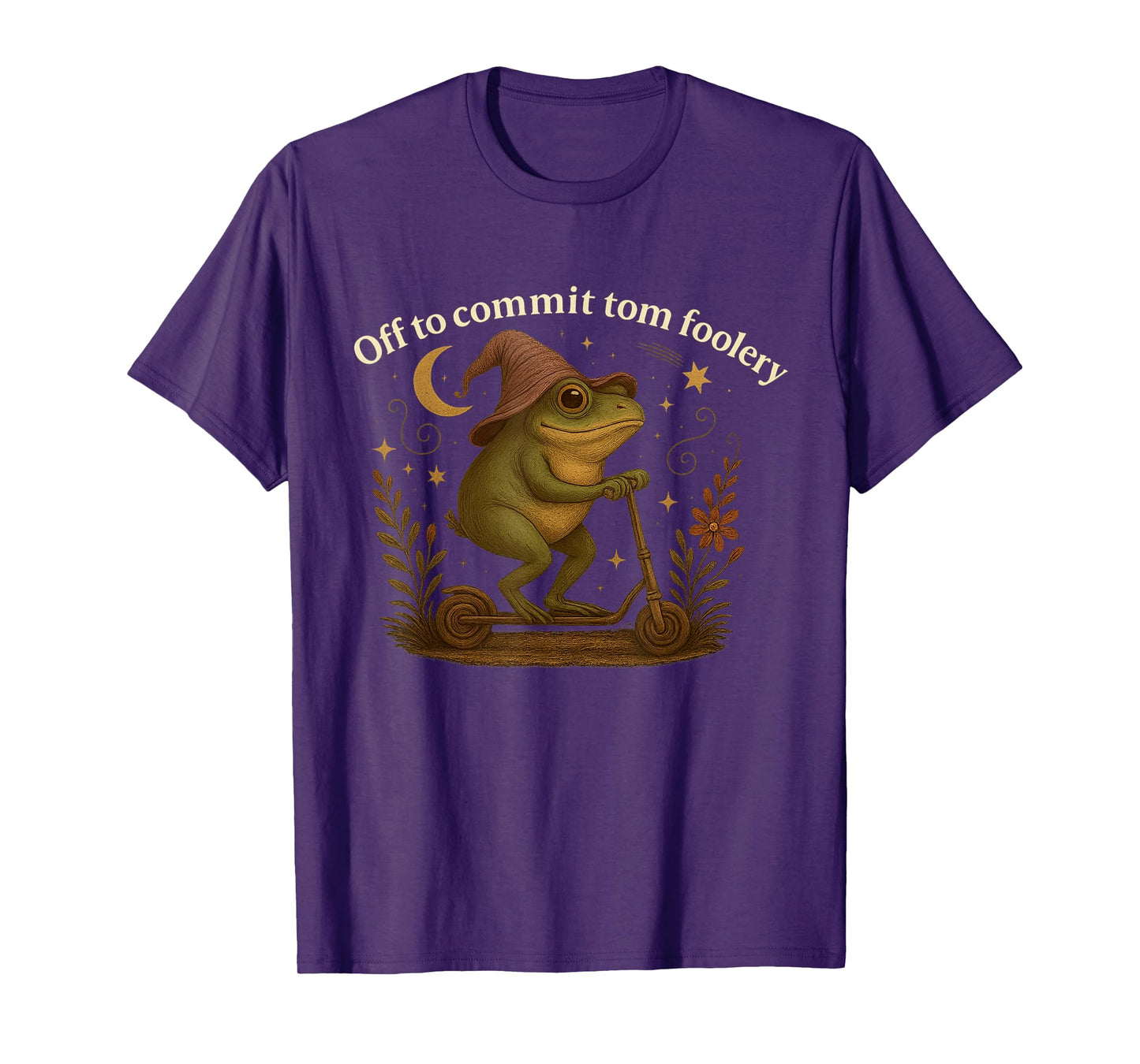 Off To Commit Tom Foolery Frog Sarcasm Funny Men Women T-Shirt