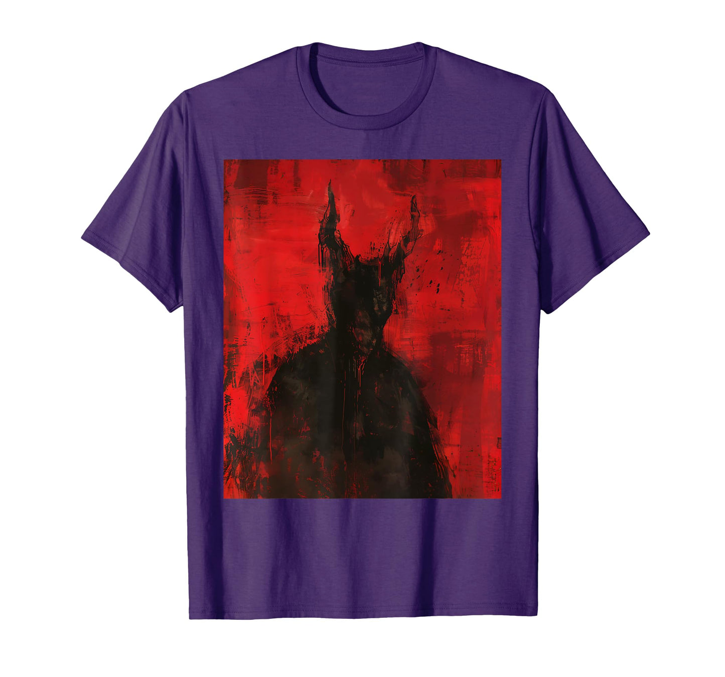 Red Demon Satan Baphomet Horror Art Goth Dark Hell Occult T-Shirt