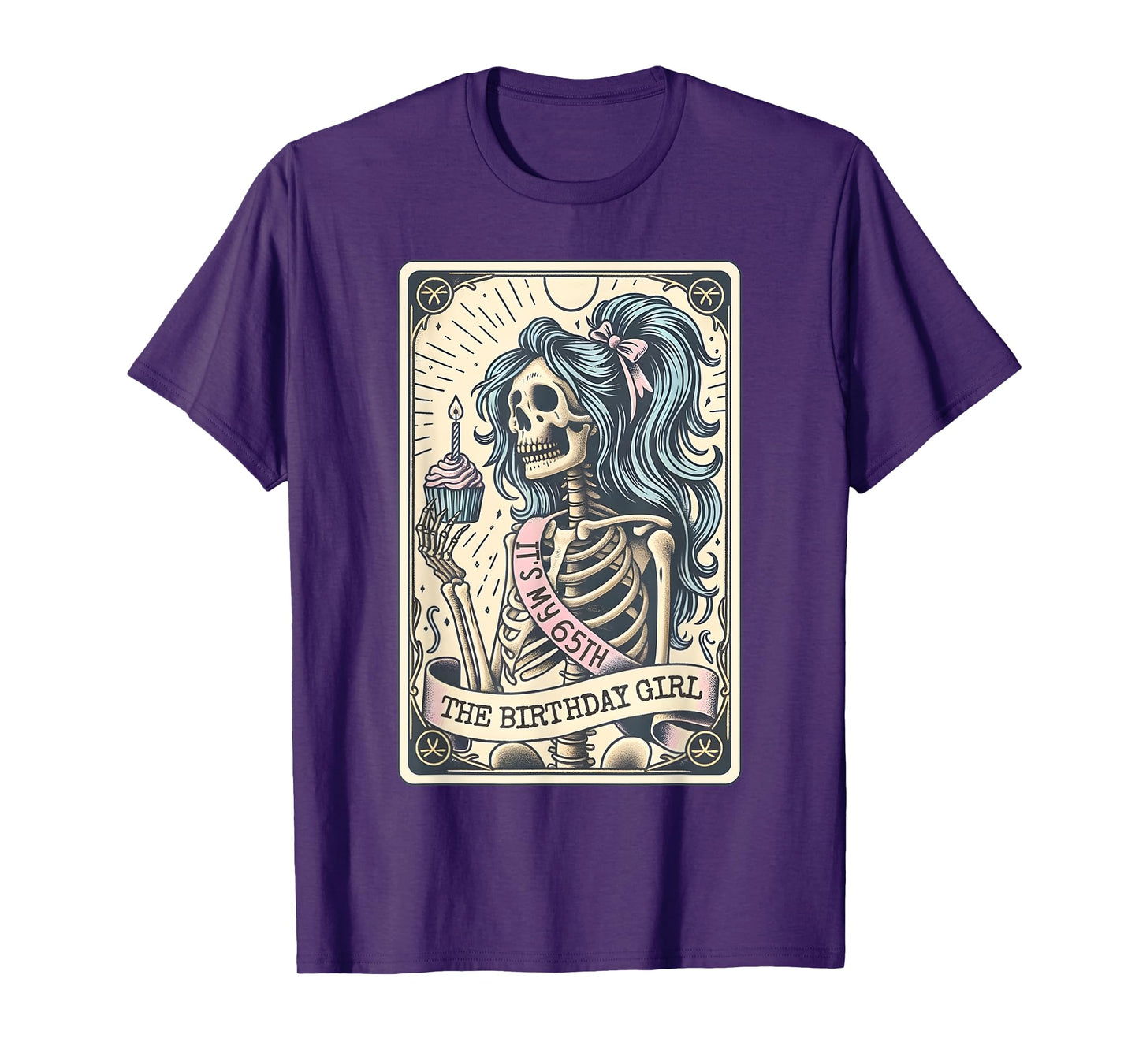 It's My 65th Birthday Tarot Card, Funny Skeleton Birthday T-Shirt