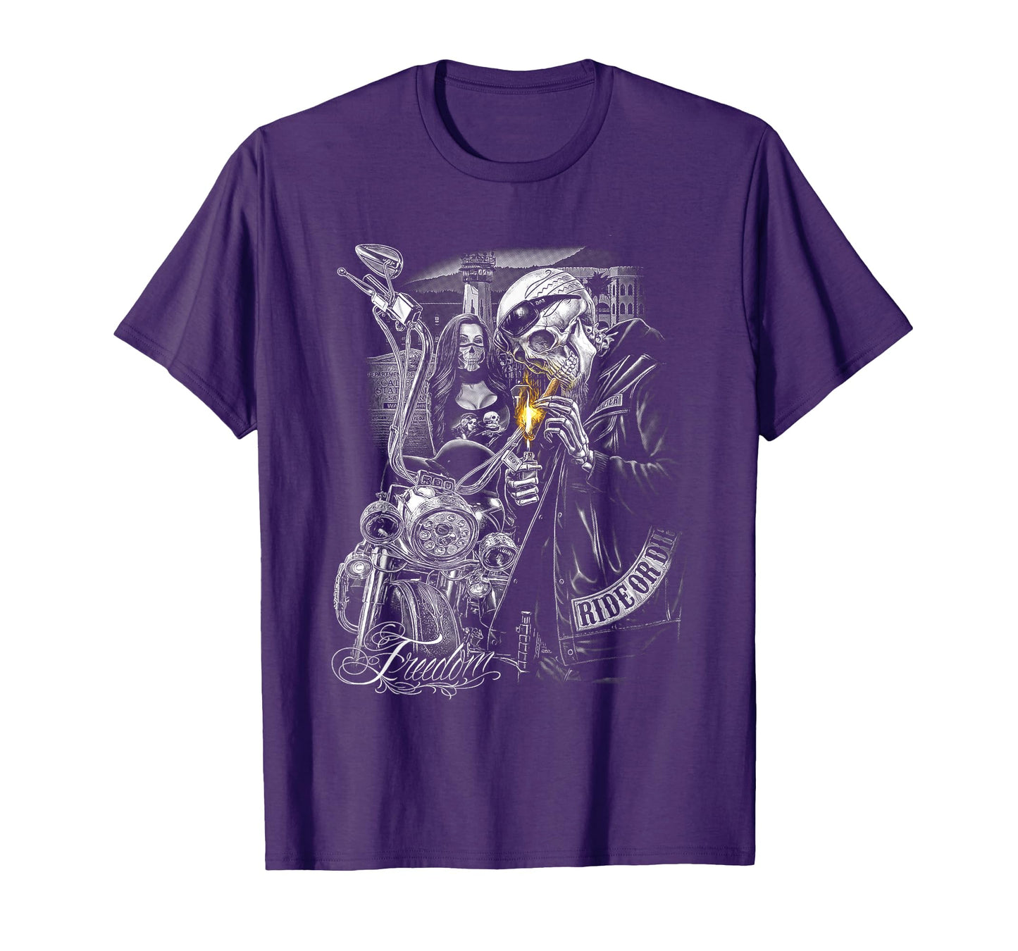 MOTORCYCLE MOTOR CYCLE MOTORCYCLE MECHANIC HALLOWEEN SCARY T-Shirt