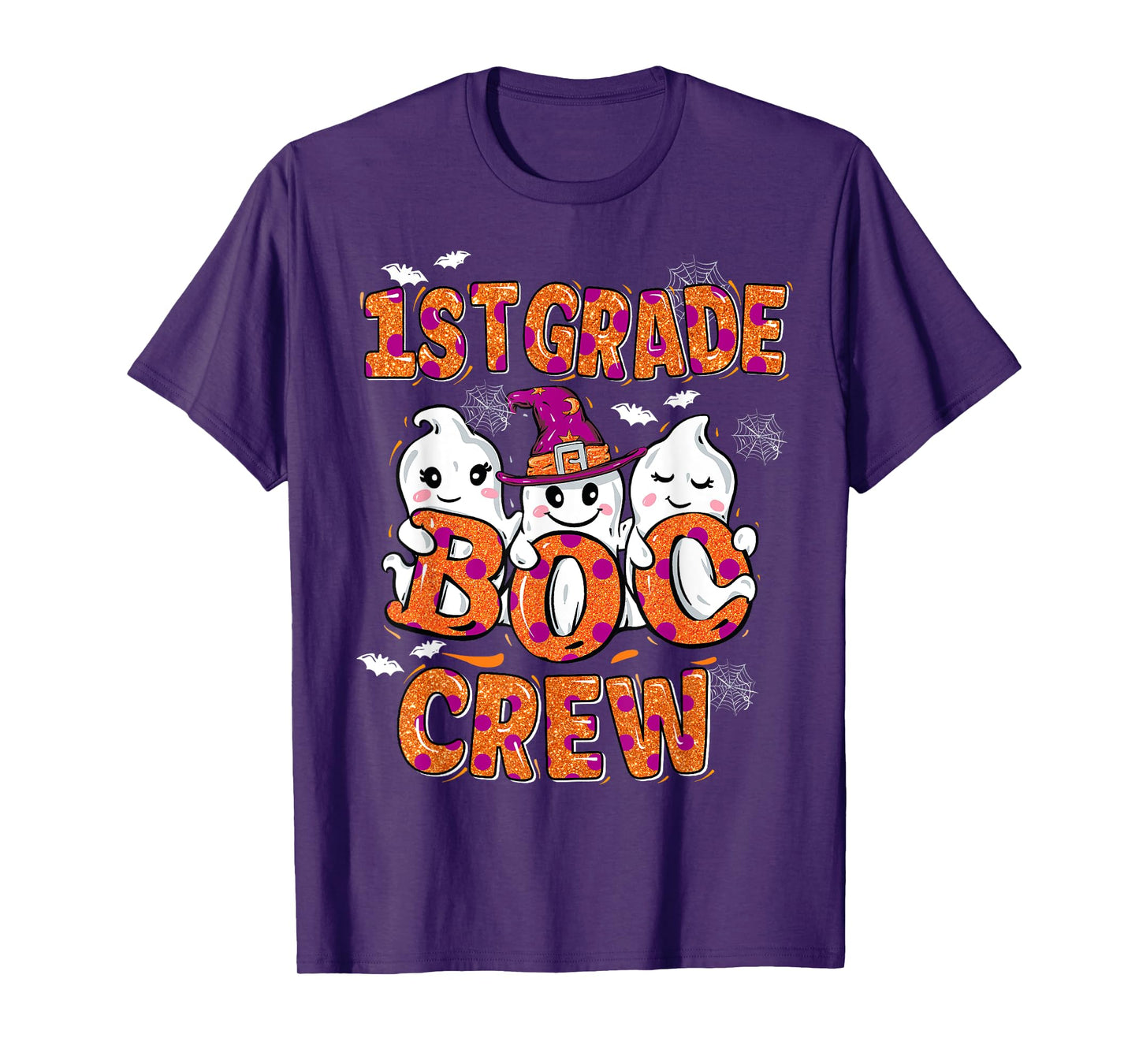 Retro 1st grade boo crew First Grade Kids Halloween Costume T-Shirt