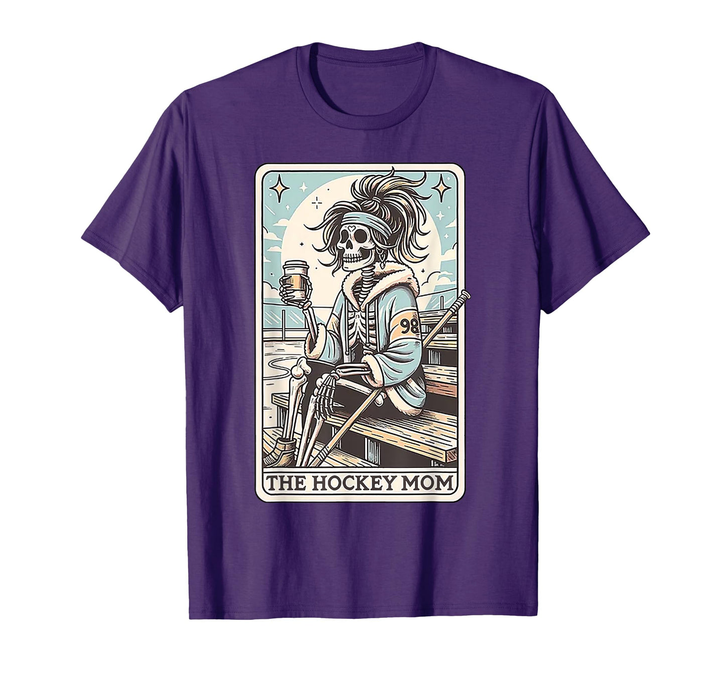 Hockey Mom Funny Skeleton Card T-Shirt