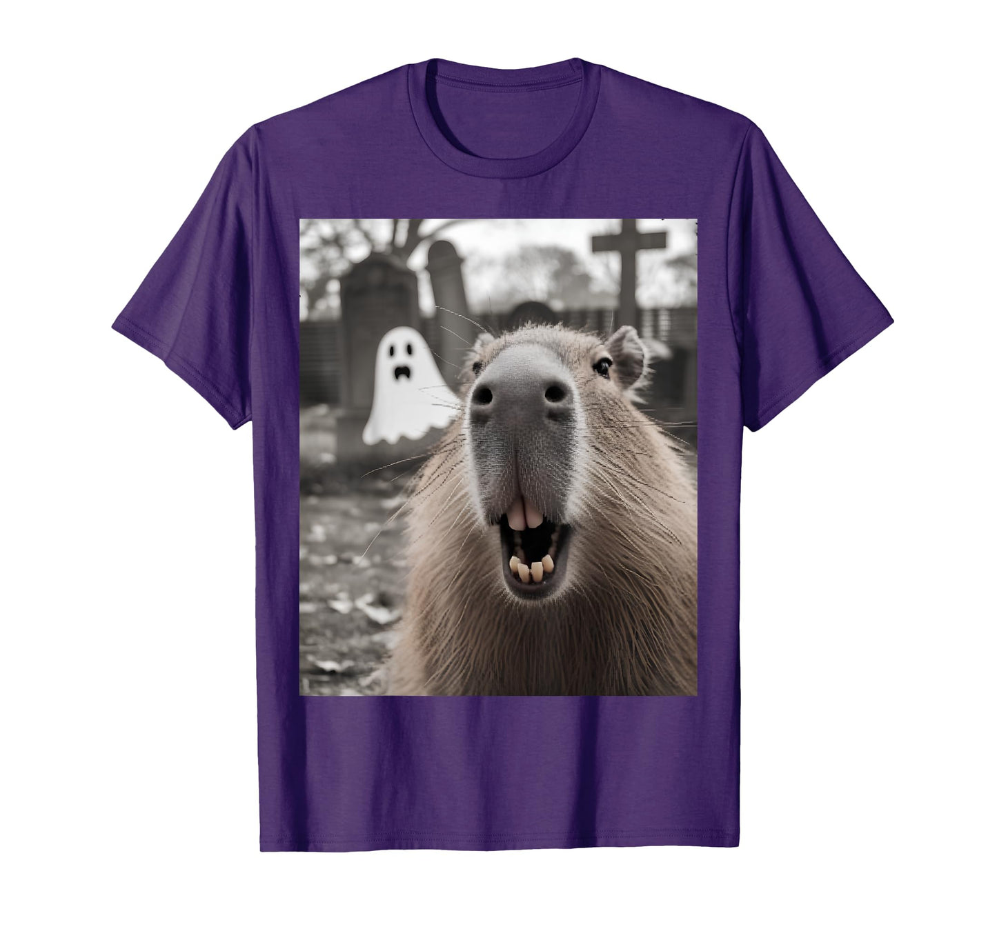 Funny Capybara Ghost Halloween Costume Capybara Halloween T-Shirt