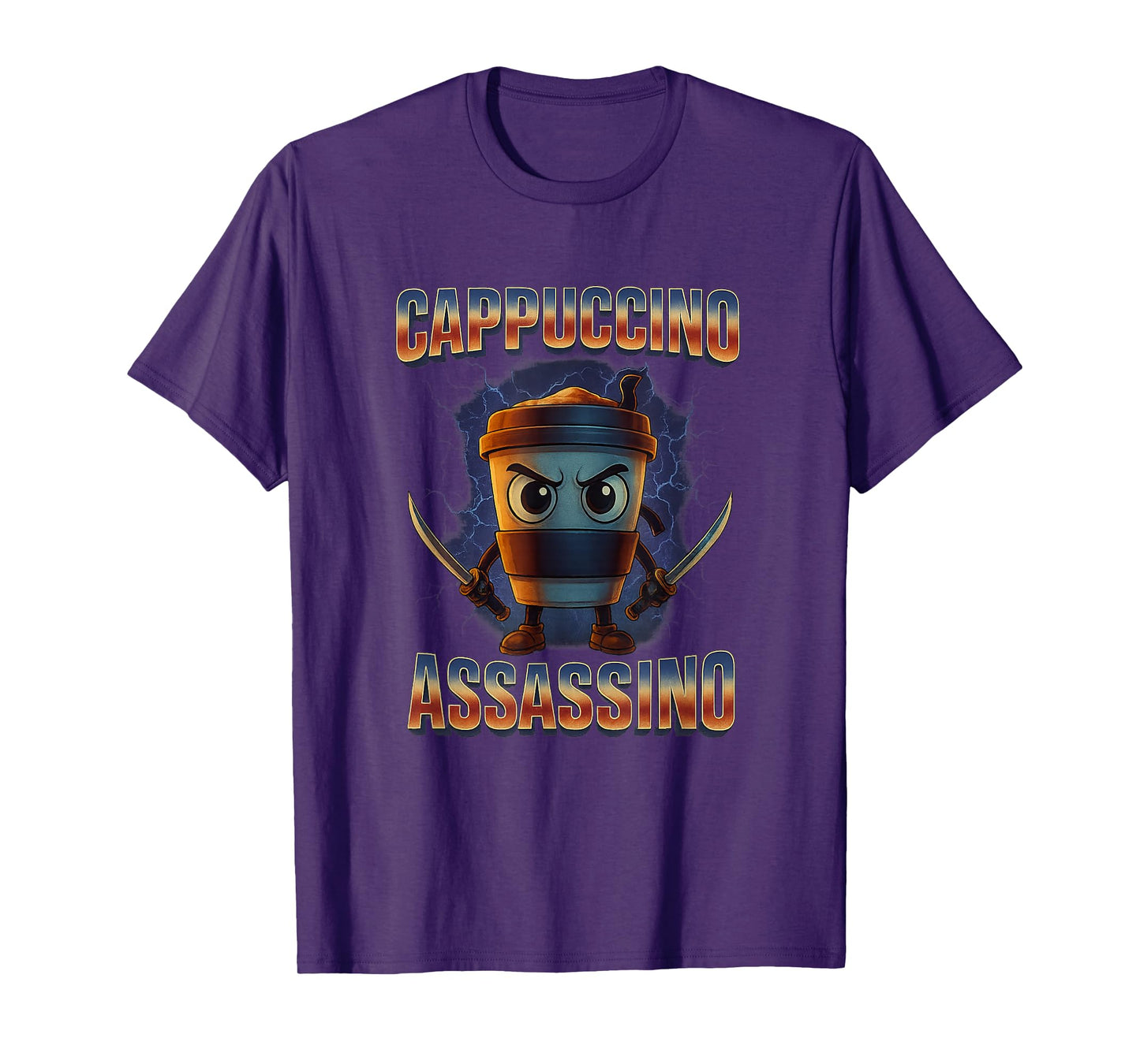 Cappuccino Assassino Brainrot Italian Meme T-Shirt