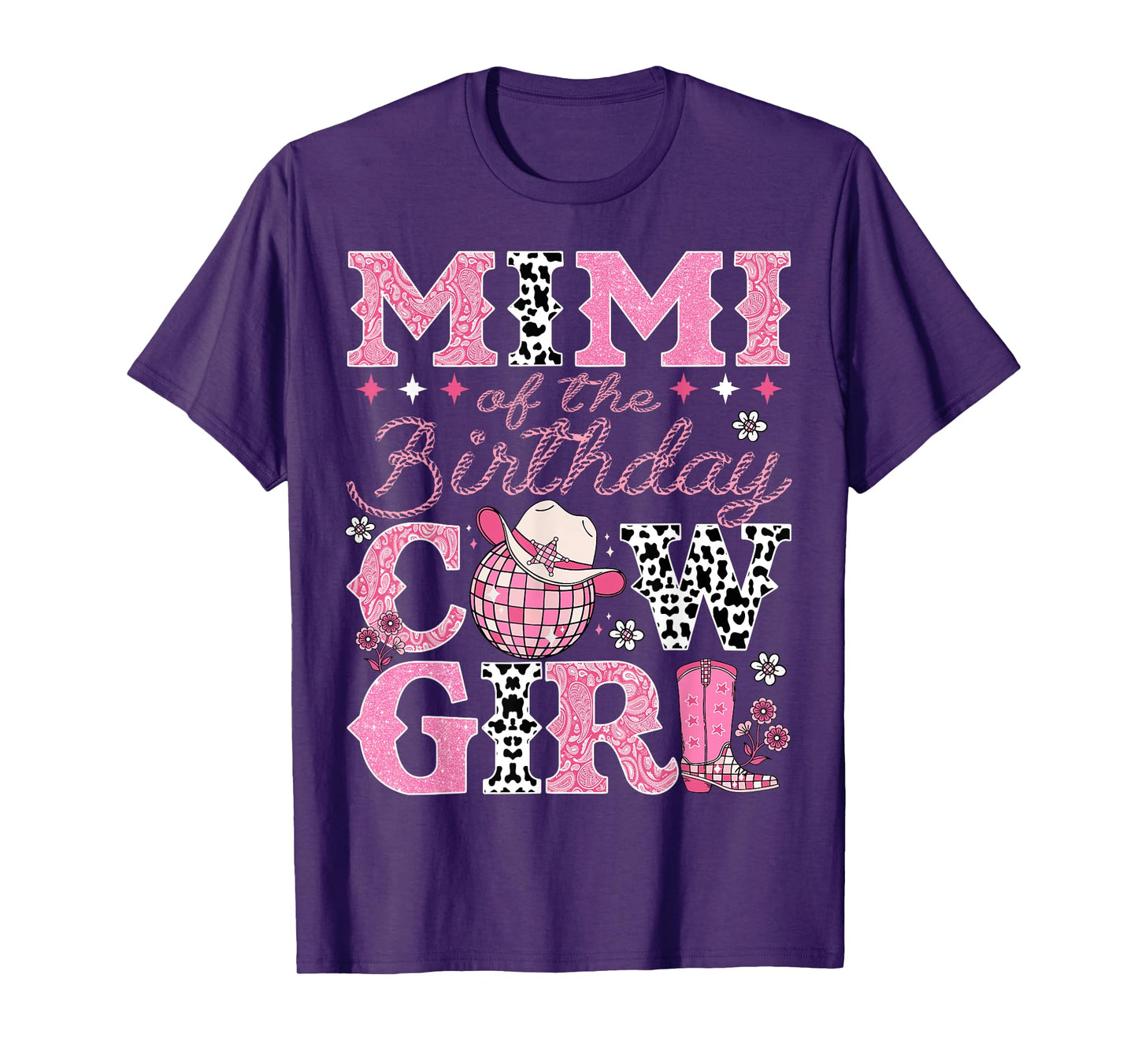 Mimi Of The Birthday CowGirl Rodeo Mimi Bday Party T-Shirt