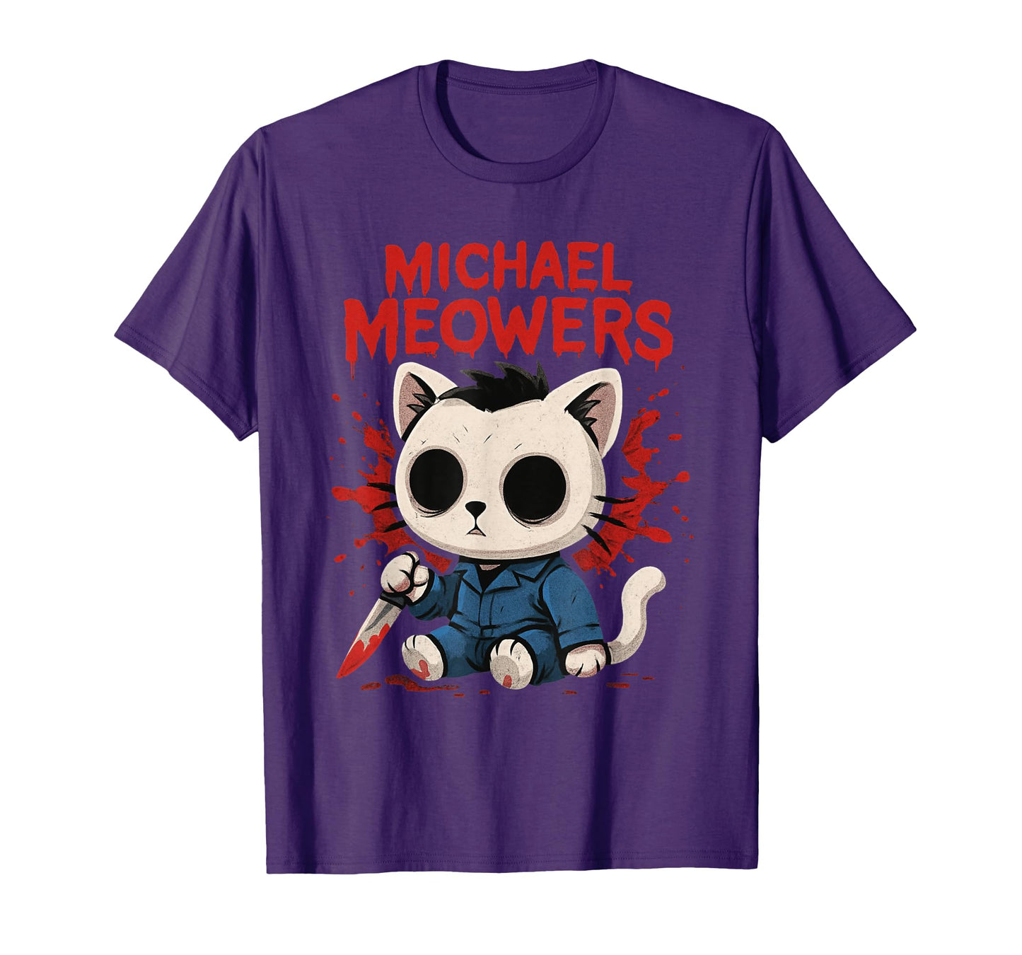 Michael Meowers Halloween Cat Funny Horror Parody Cat Lovers T-Shirt