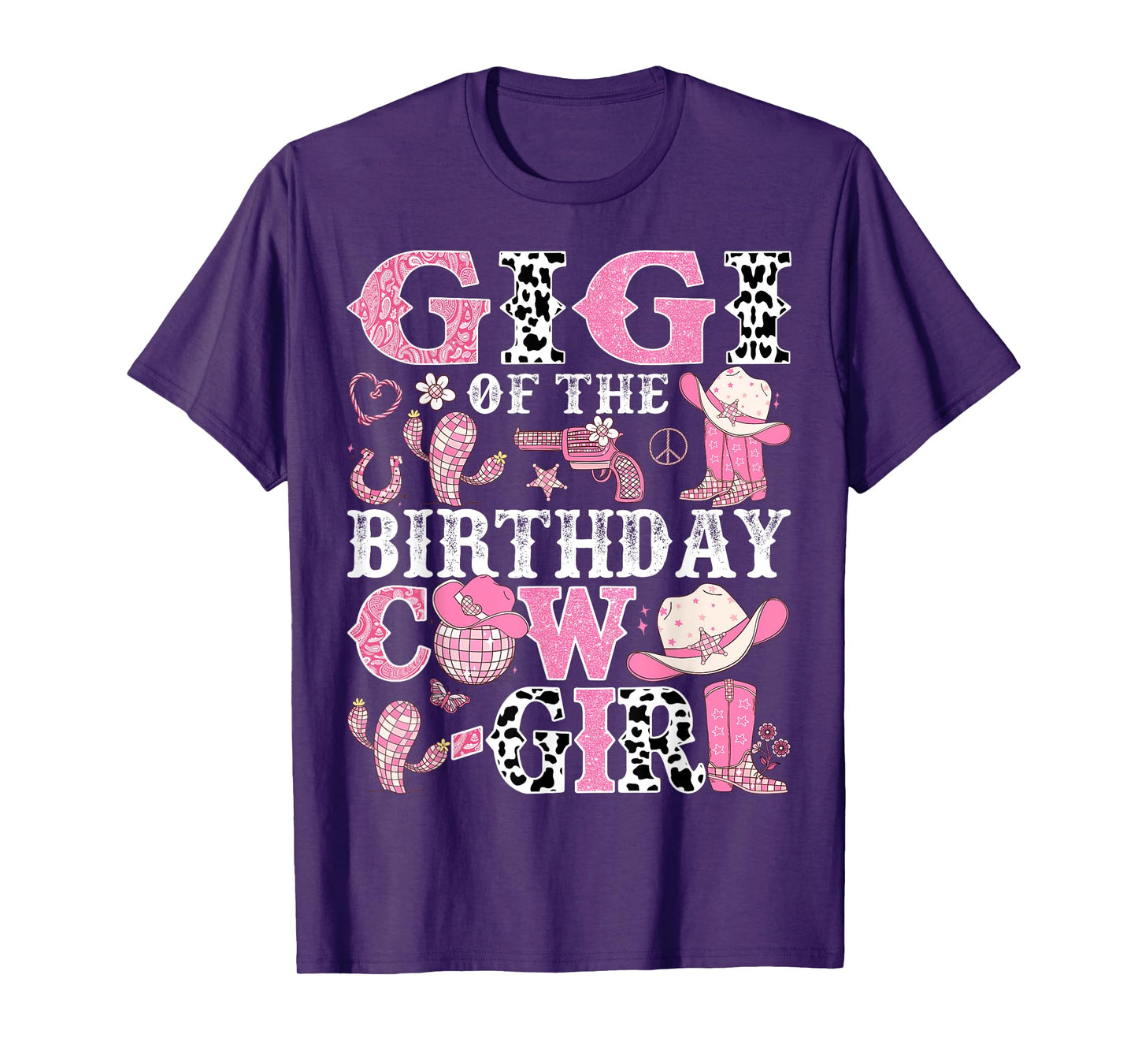Gigi Of The Birthday Cow-Girl Rodeo CowGirl Birthday T-Shirt