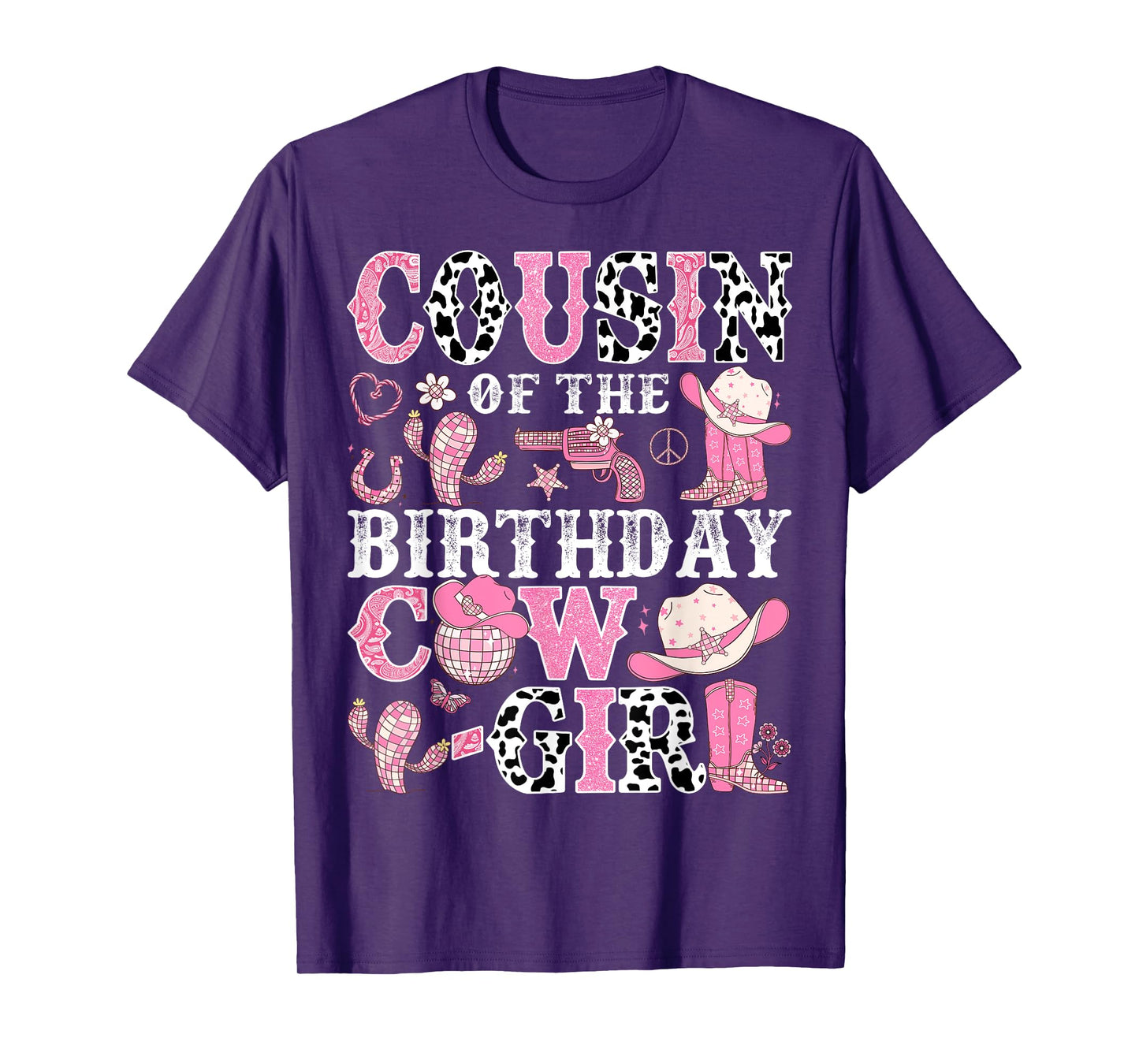 Cousin Of The Birthday Cow-Girl Rodeo CowGirl Birthday T-Shirt