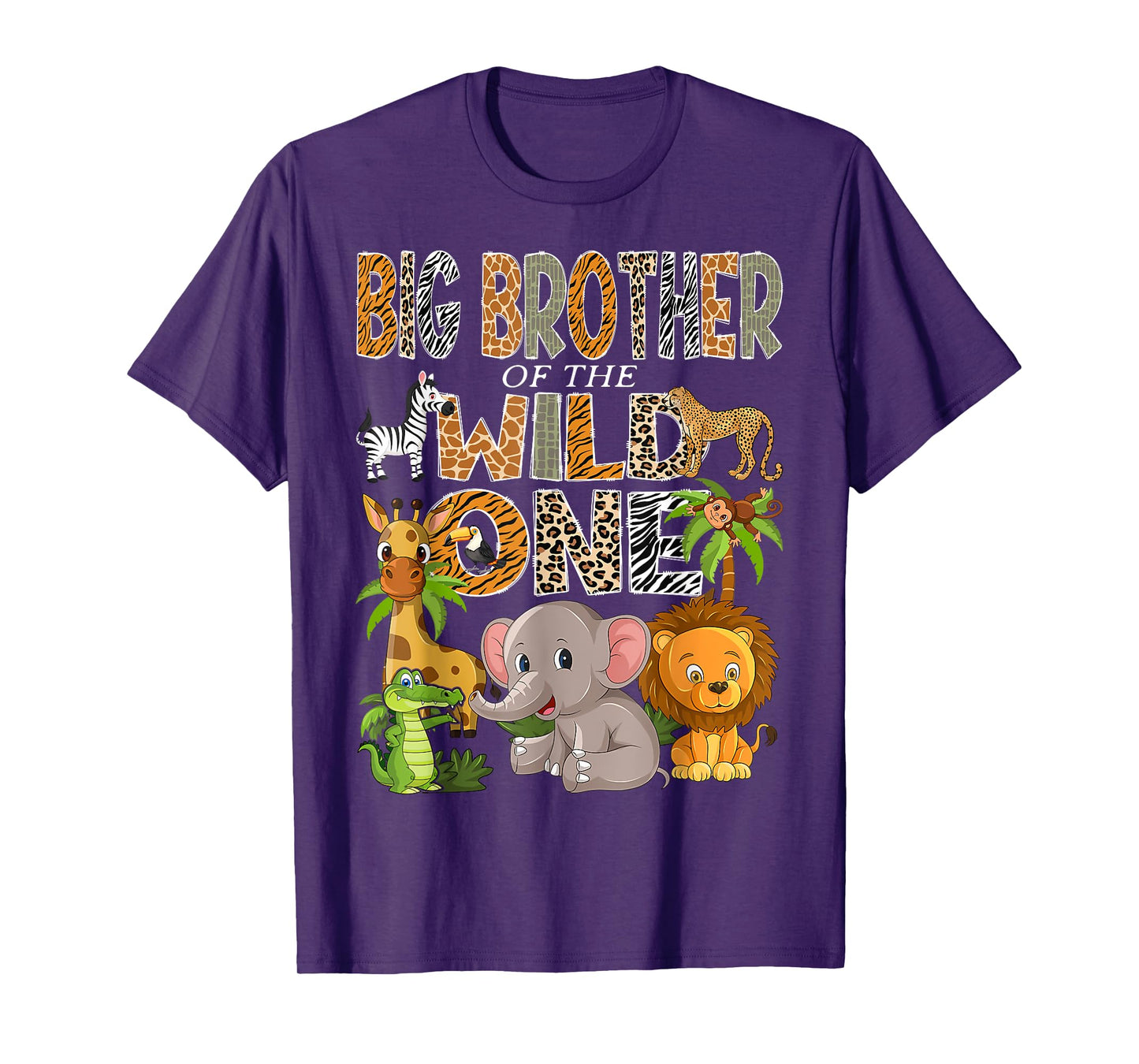 Big Brother Of The Wild One 1St Birthday Boy Safari Jungle T-Shirt